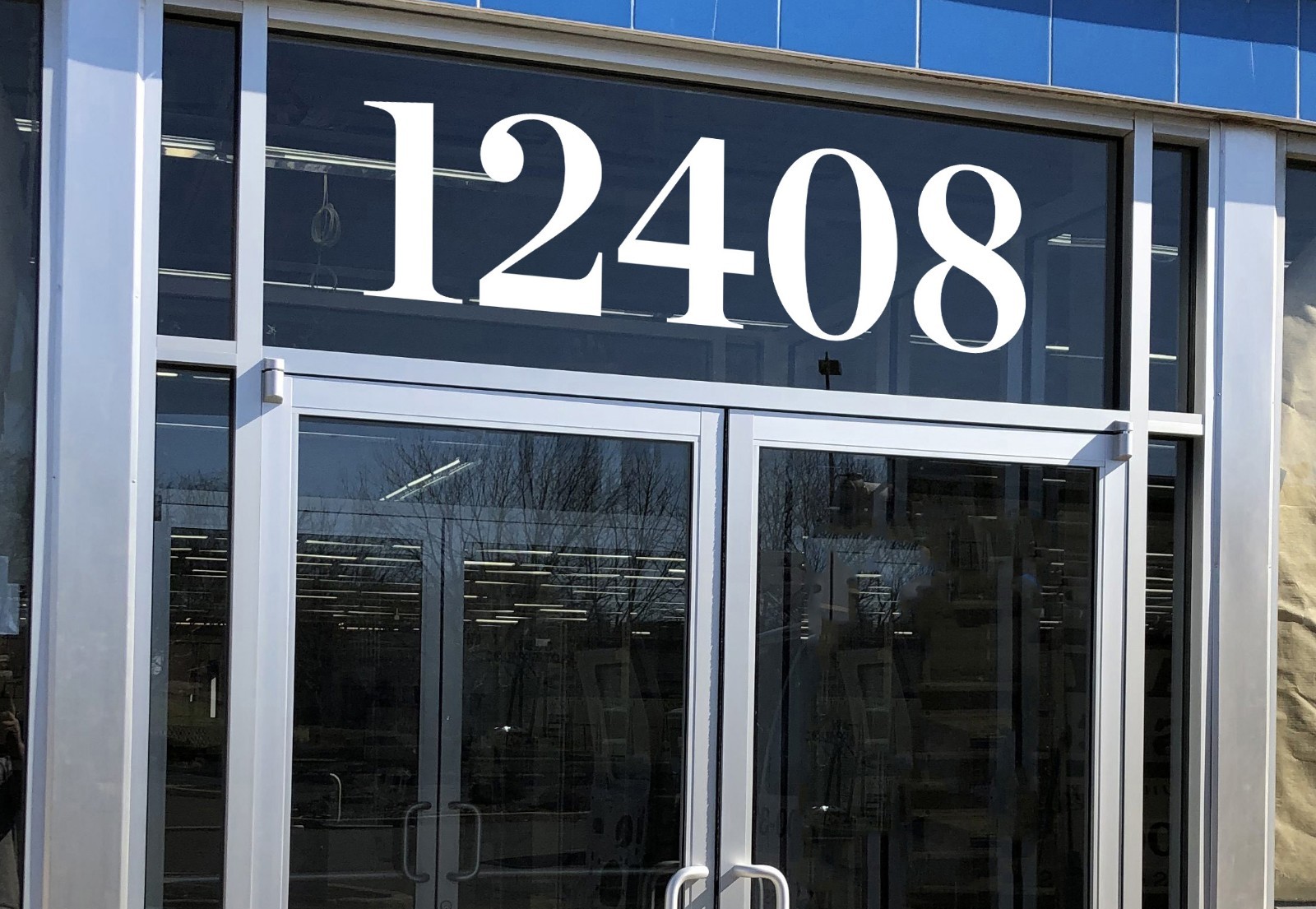 Chronicle Display Bold Storefront Address Numbers Vinyl Sticker Decal Business