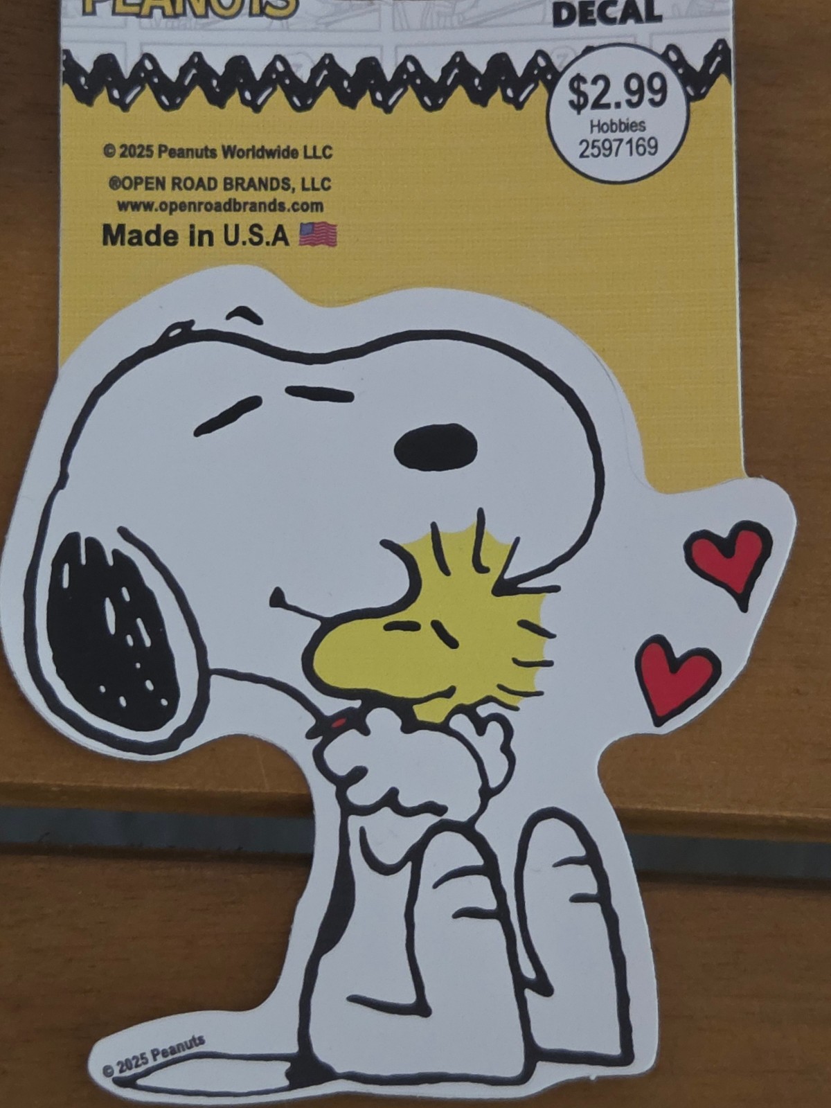 Snoopy sticker Peanuts, CUTE, Woodstock, decal, NEW
