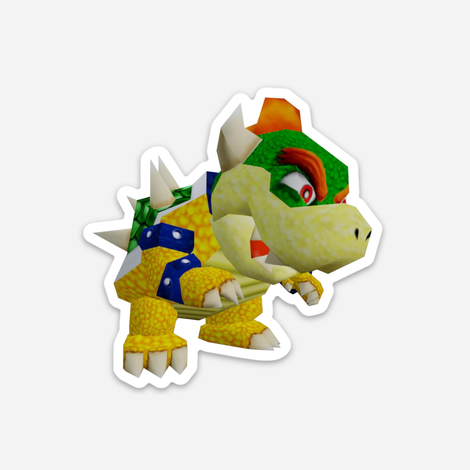 3" Bowser Sticker Nintendo Mario Luigi Yoshi Decal Matte Finish