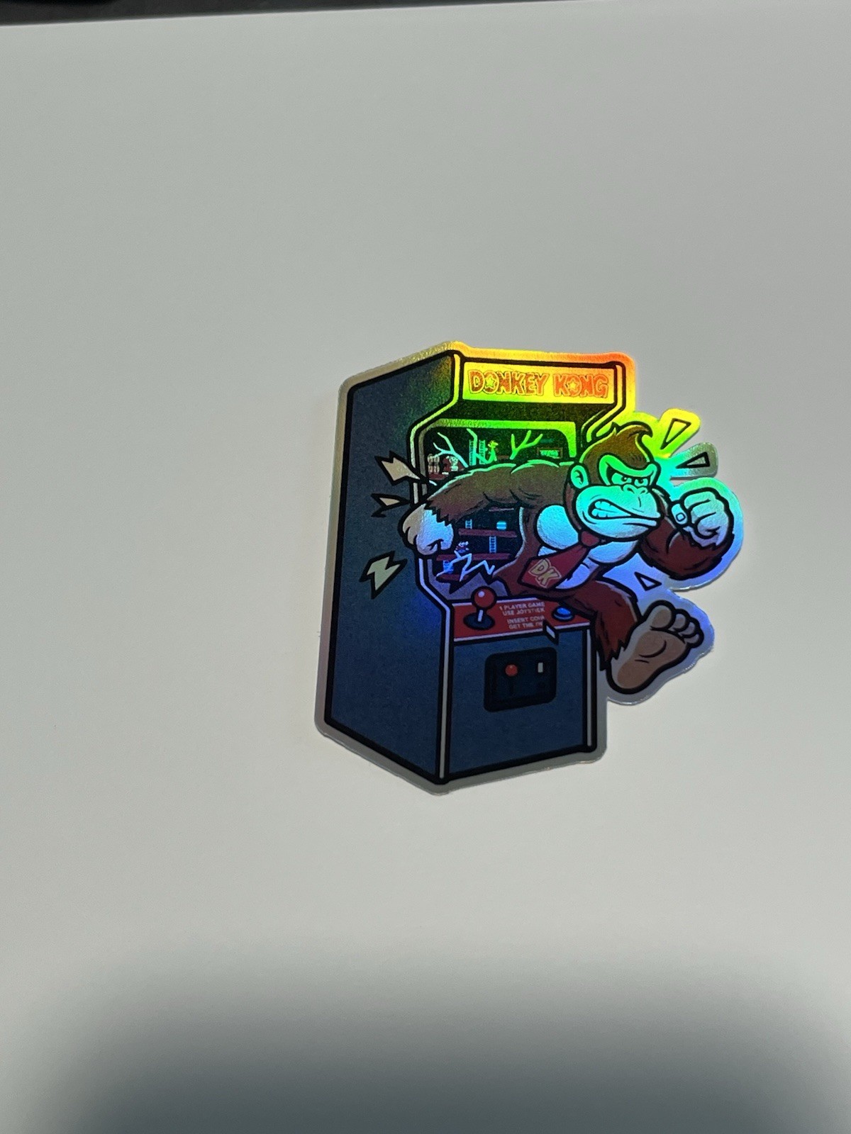 Donkey Kong Retro arcade machine 3inch Holographic Sticker