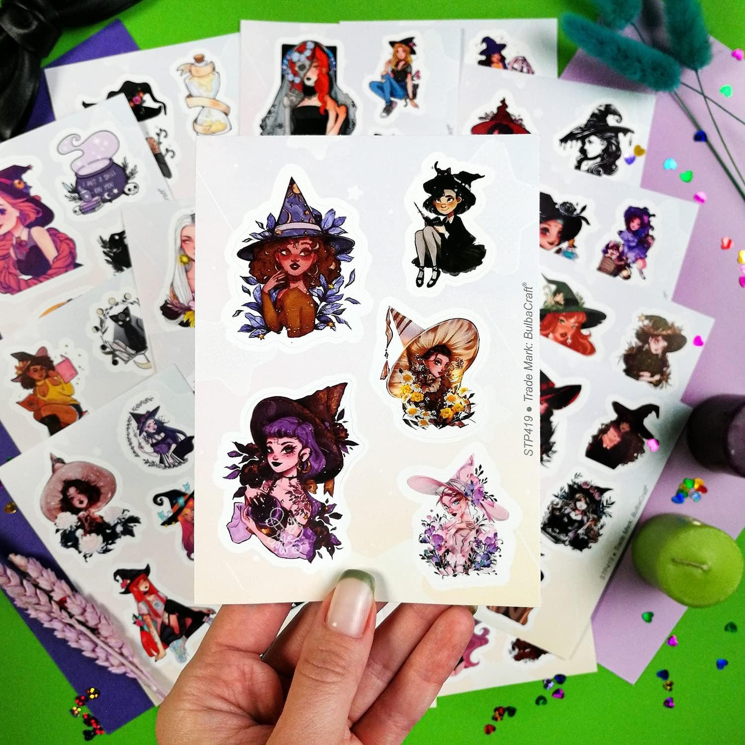 BulbaCraft Witch Stickers, Witchy Stickers, Witchy Gifts, Witch Party Favors, Gi