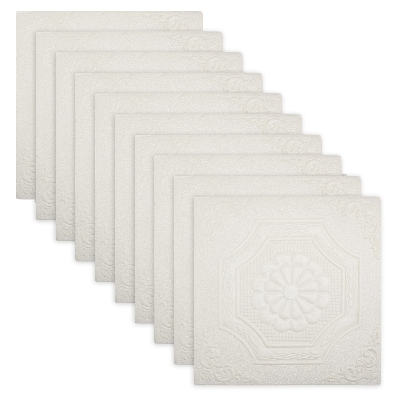 Waterproof Decorative Ceiling Wallpaper Stickers Set of 10 in XPE Foam