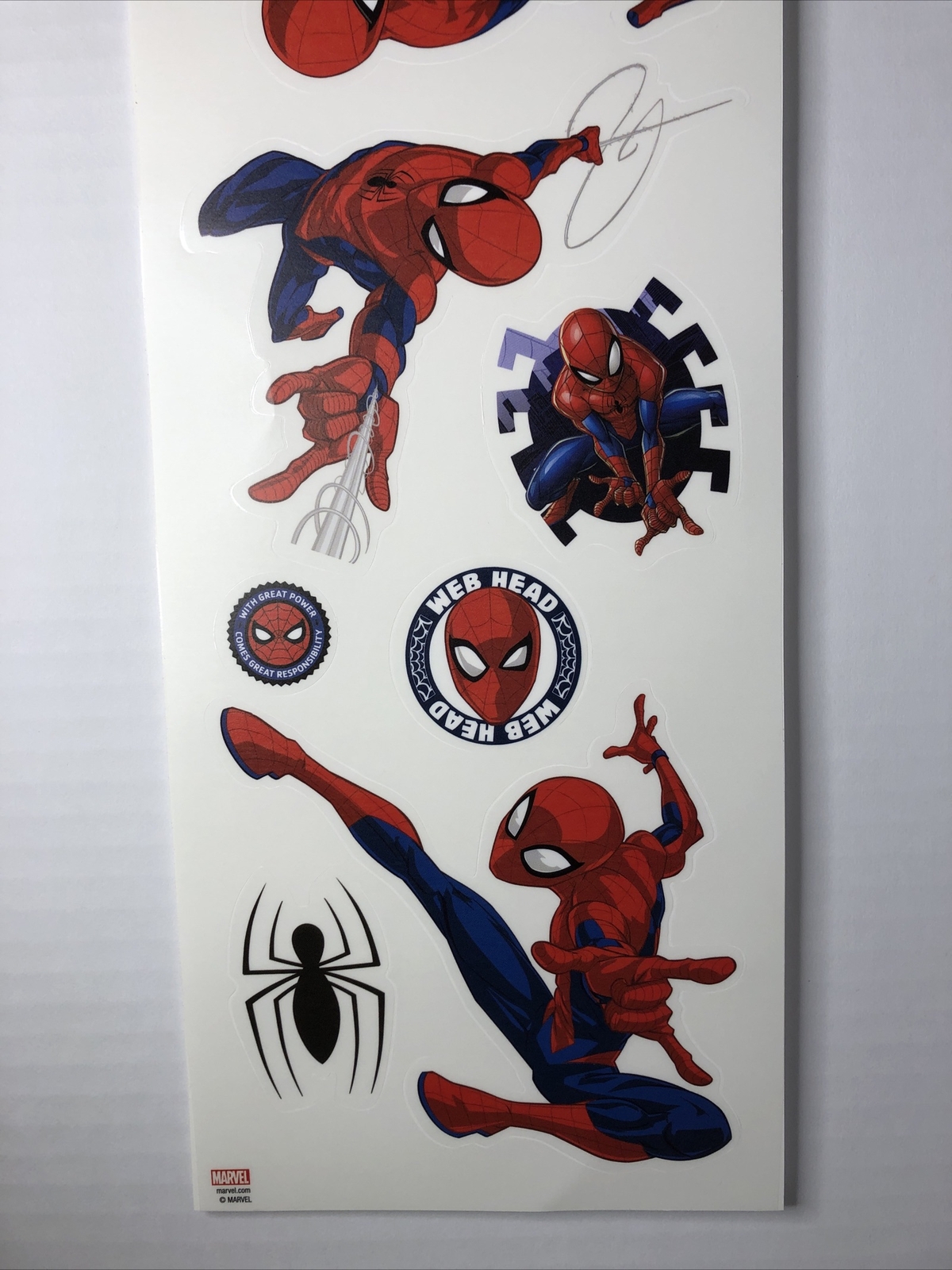 Spider-Man Wall Decals Removable & Repositionable Marvel Made in USA