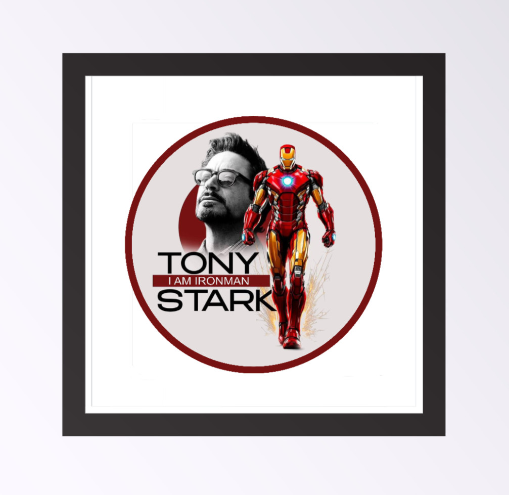Avengers (Tony Stark) – 4" Vinyl Decal Handmade Vehicle Cooler Laptop Decor Cup