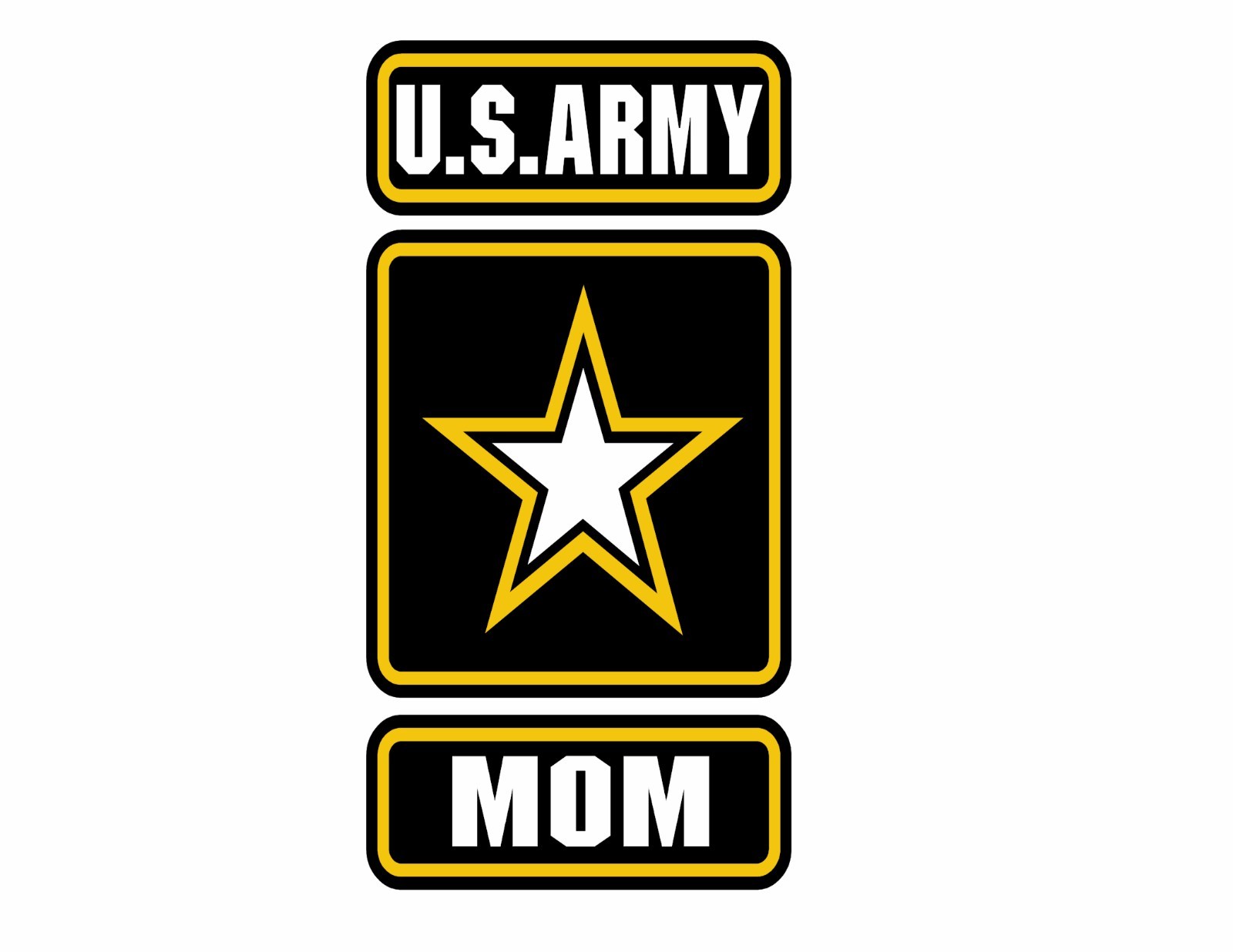 US ARMY MOM VINYL DECAL STICKER ARMY STRONG