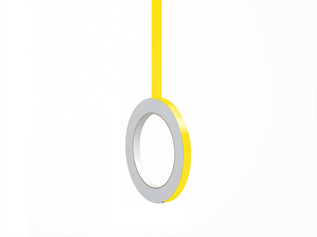 Lemon Yellow Vinyl Pinstriping Tape 3/4in x 150ft Roll for Easy Application