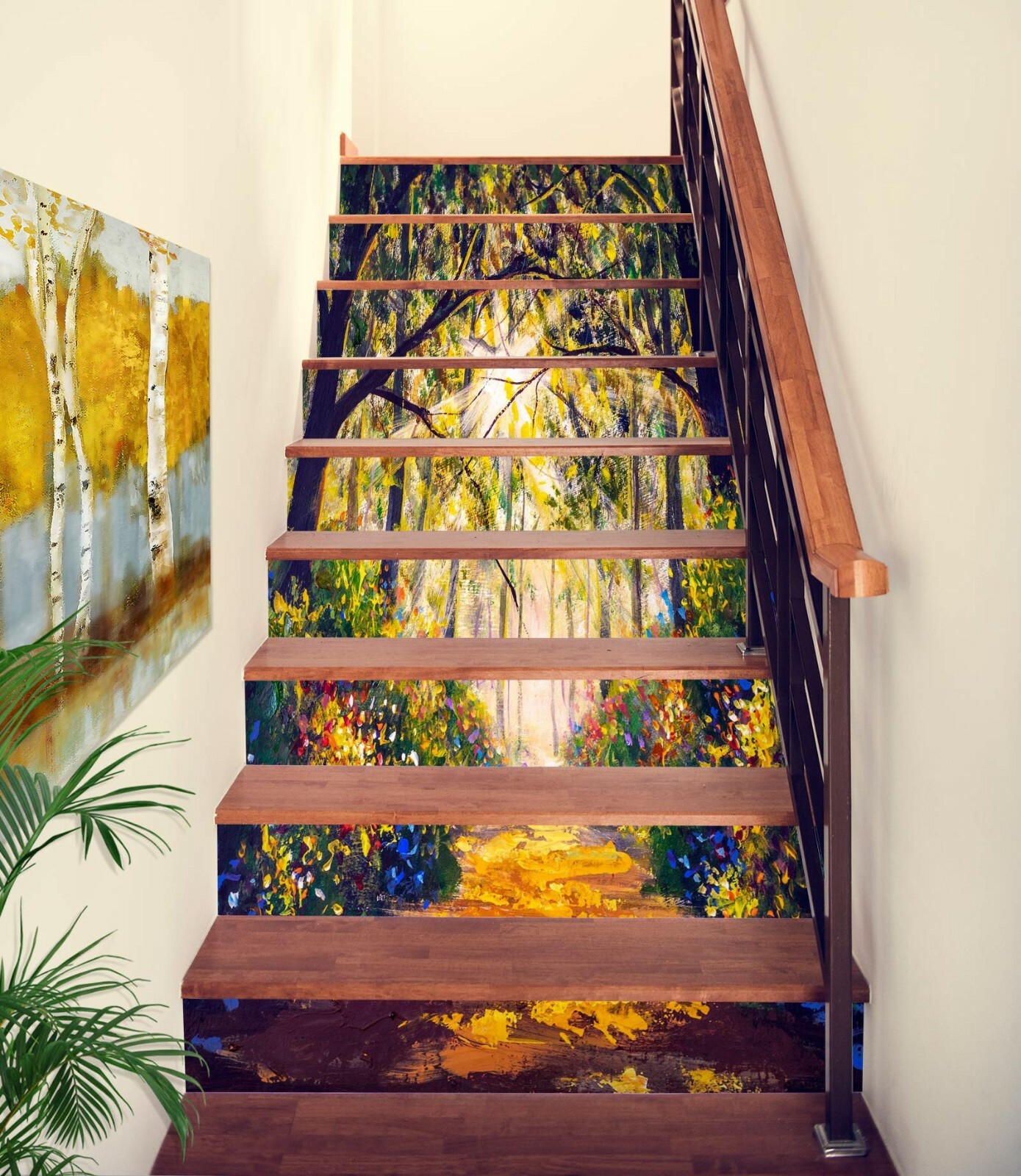 3D Oil Painting 476NA Stair Risers Decoration Photo Mural Decal Wallpaper Fay