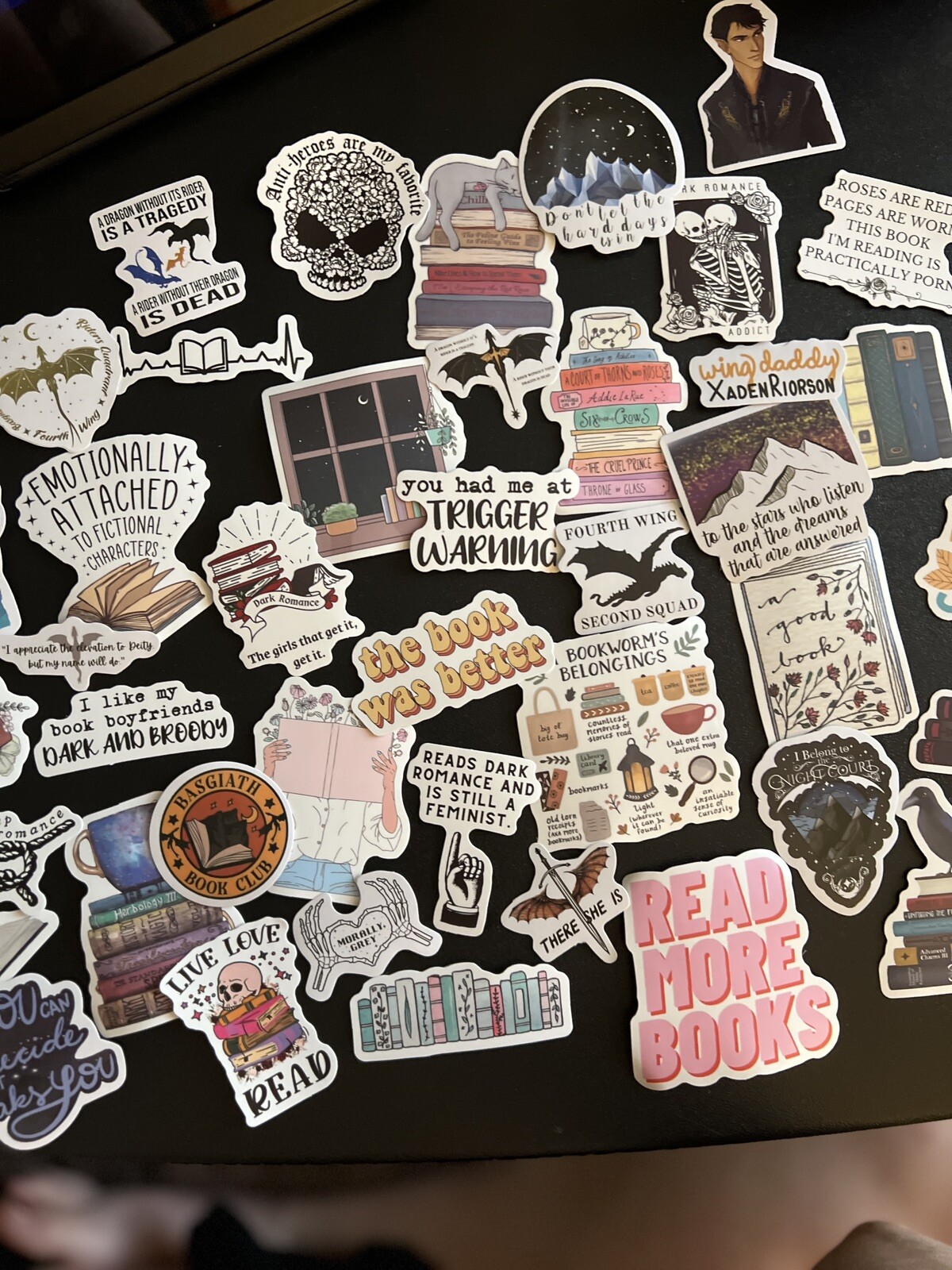 20 Pcs Book Stickers for Kindle Bookish Reading Booktok Stickers Adult Romance