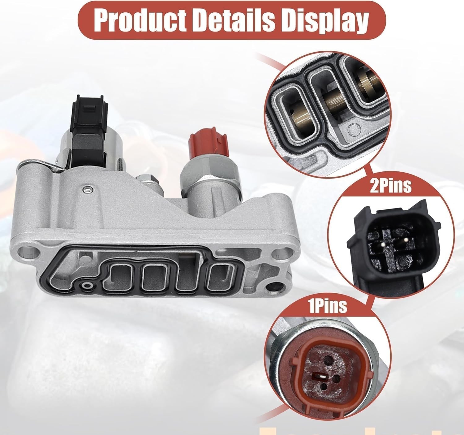 Solenoid Variable Valve Timing Solenoid Compatible with Honda Odyssey 2008-2017