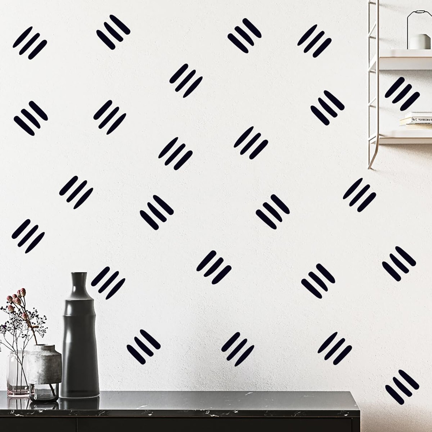 12×36 Inch Three Line Set – Boho Geometrical Shape Themed DIY Boho Wall Decal…