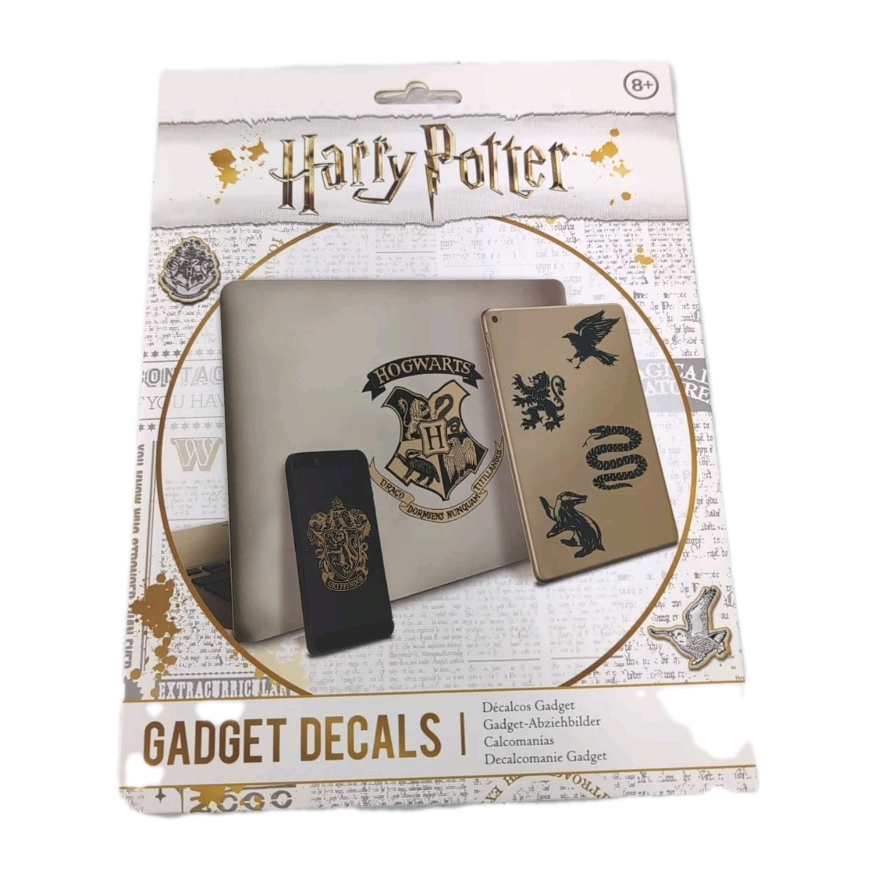 Harry Potter Gadget Decals – Reusable Vinyl Sticker Clings – 27 Stickers