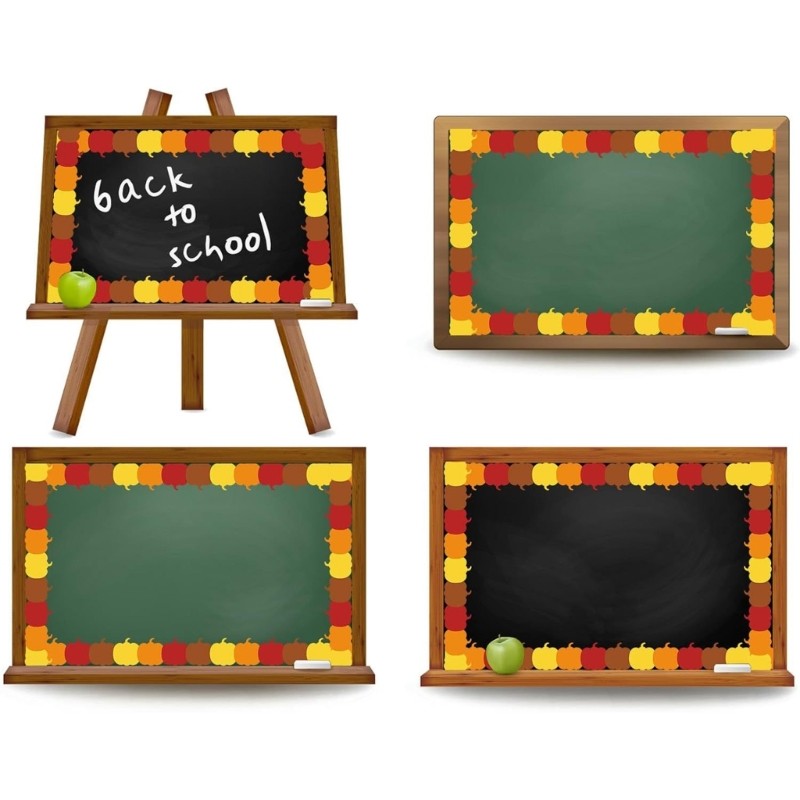 32.8ft Pumpkin Border Trim Sticker for Chalkboards Notice Board Decoration