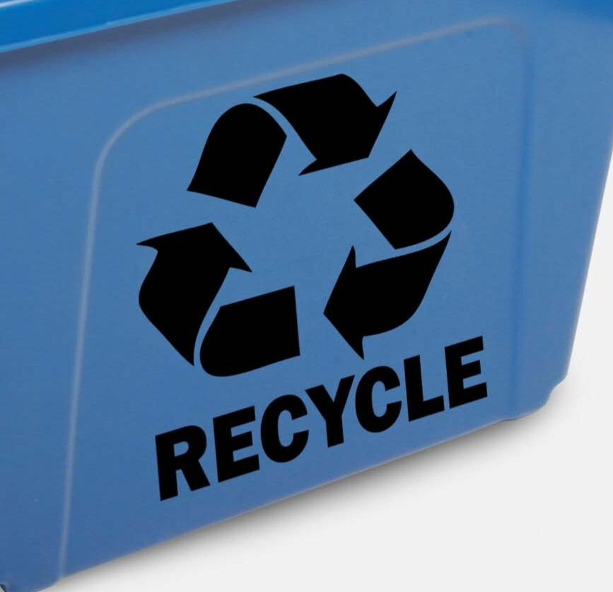 Recycle Recycling Design Vinyl Sticker Decal 3"-5" each Environmental Green