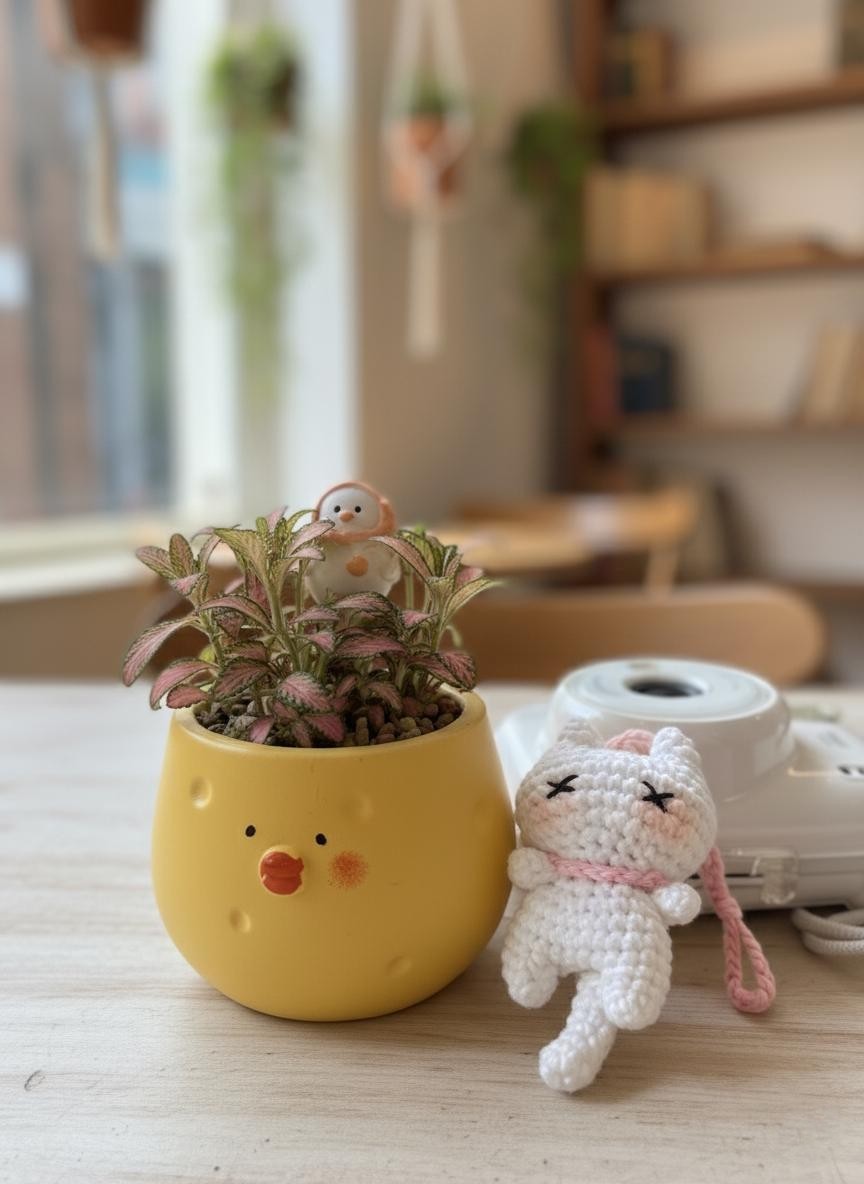 Crochet Cat Keychain, Cute Amigurumi Cat Bag Charm, Handmade Gift