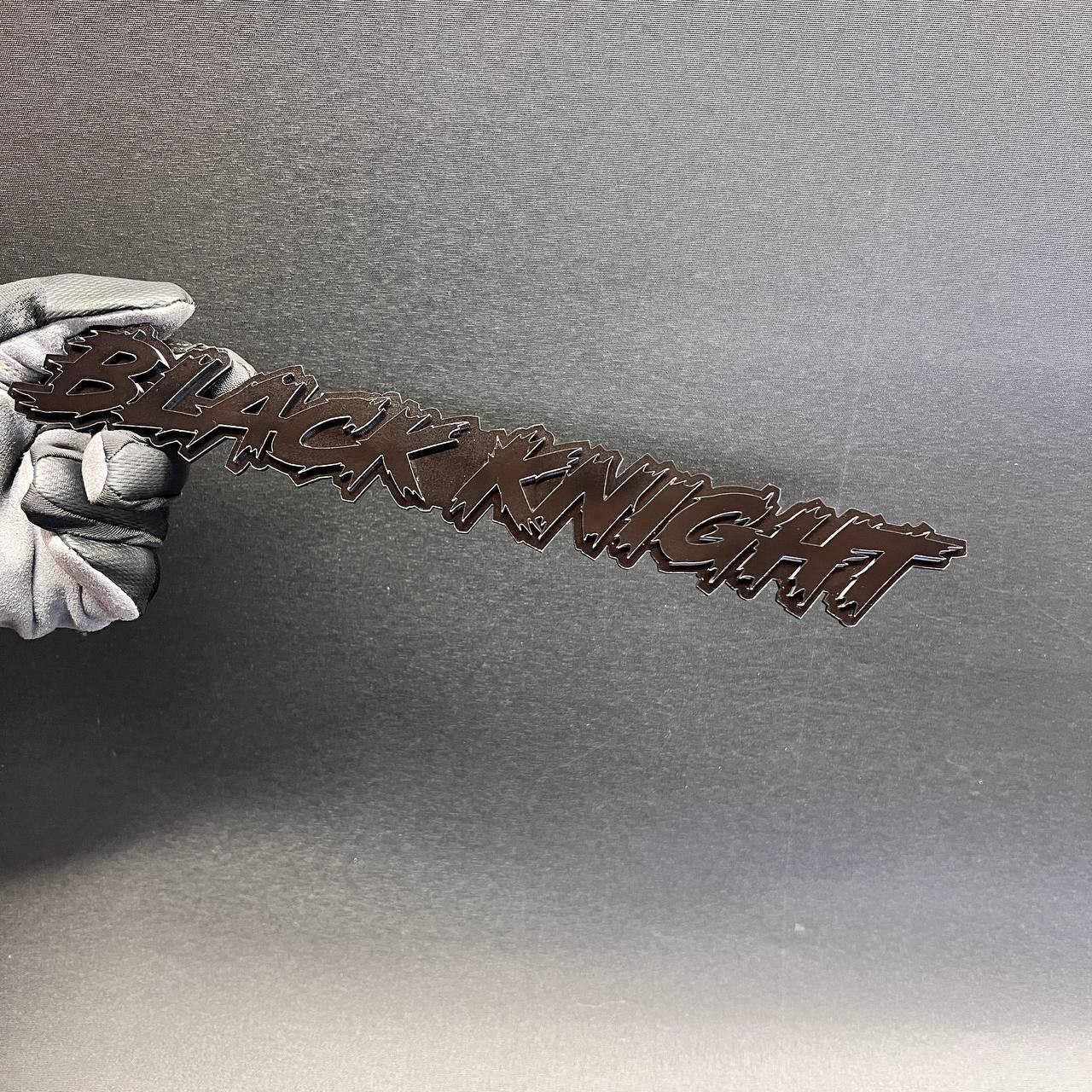 Black knight 3D Car Badge Fender Emblem – Grille Holder Acrylic Car Decal 1PC