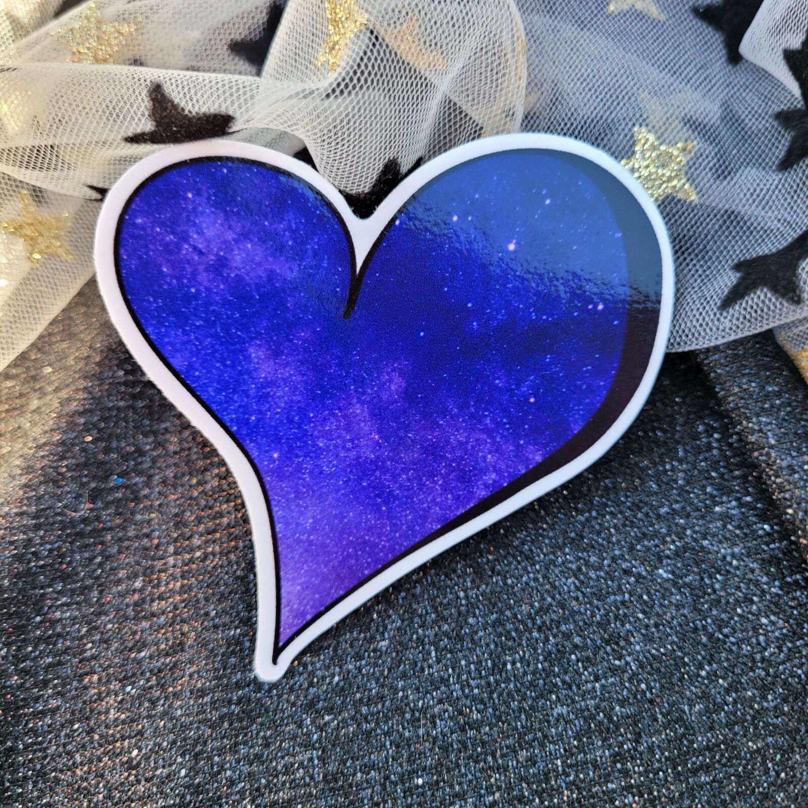 Galaxy Starry Night Sticker Pack Six Stickers Stars Celestial Premium Vinyl