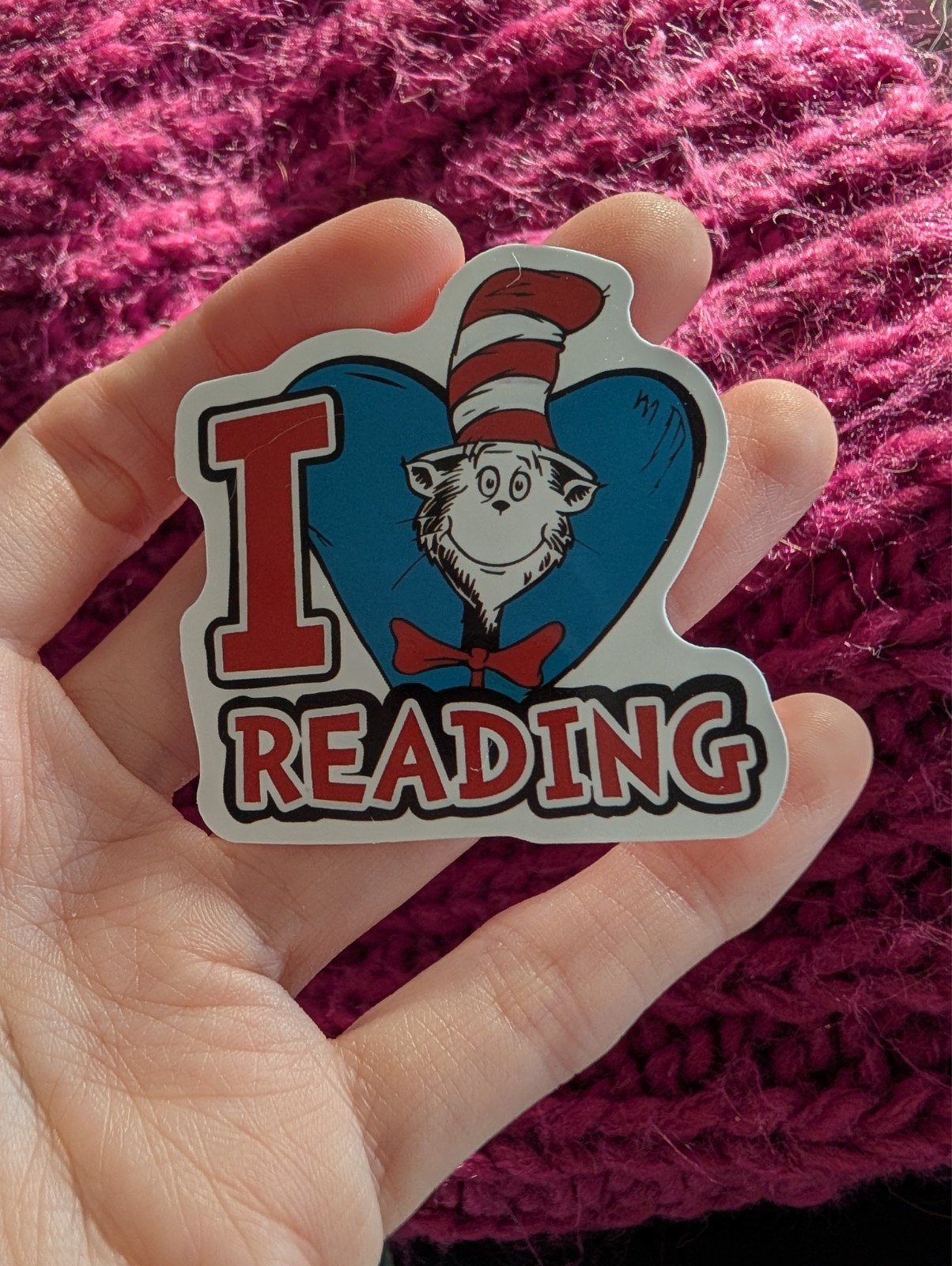 Dr. Seuss Sticker, cat in hat