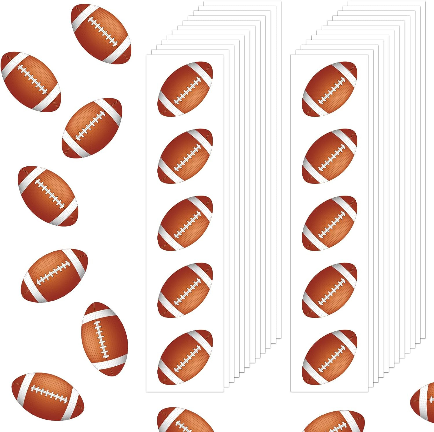 400 Pcs Mini Football Helmet Vinyl Stickers for Water Bottles or Crafts
