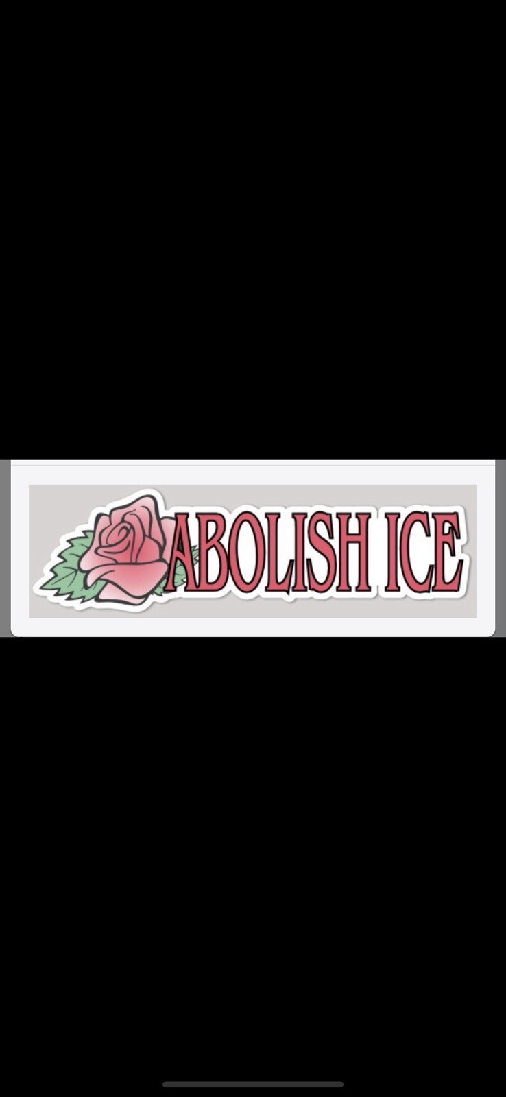 ABOLISH ICE Sticker- Glossy Die Cut Vinyl Sticker