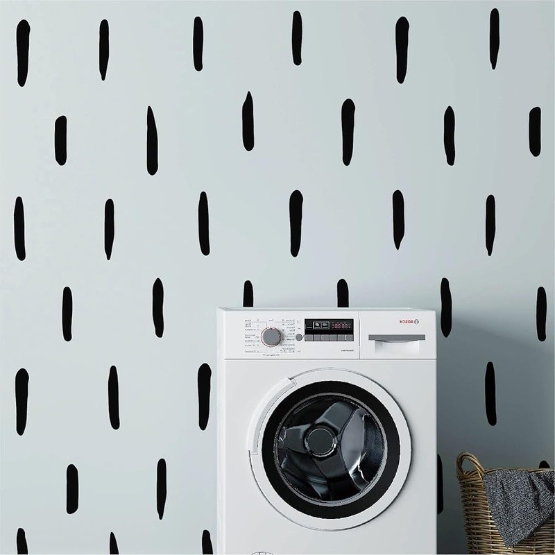 Waterproof Removable Vinyl Wall Decals Stripes Home Office Decor Stickers US