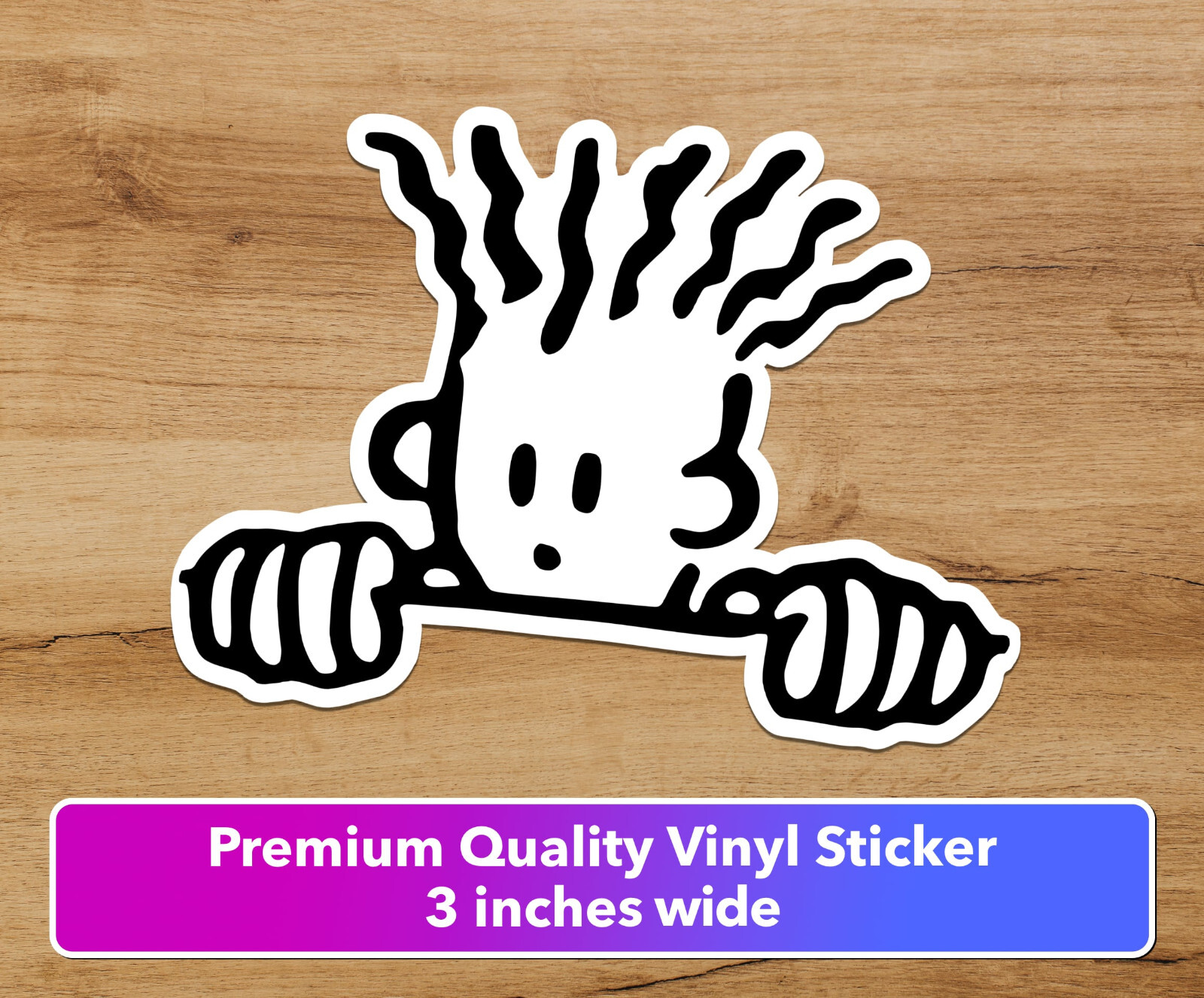 FIDO DIDO Sticker Premium Decal Stickman Car Window Bottle Laptop Bumper 7 UP