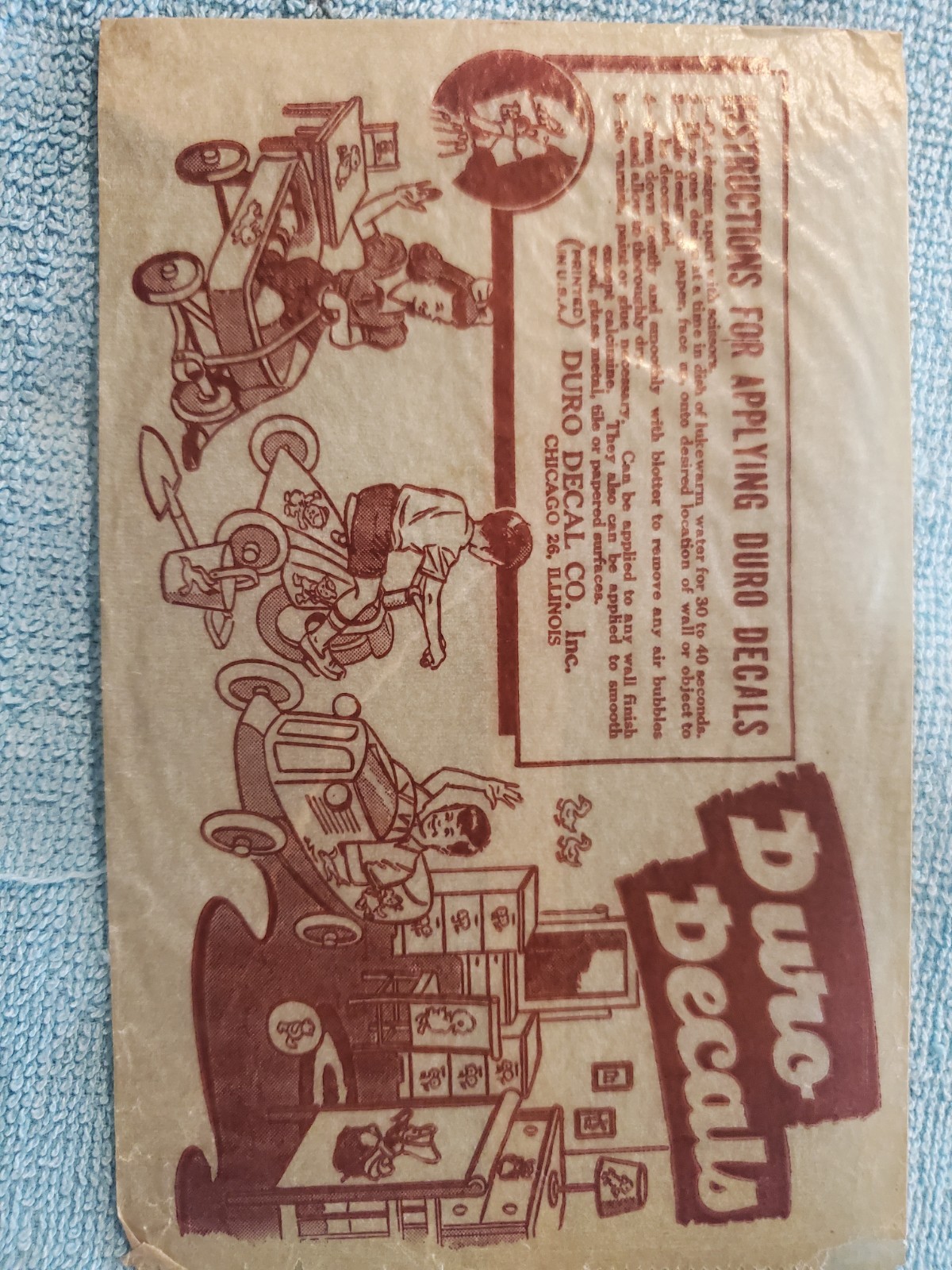 Vintage Lambs Sheep Duro Decals Transfer