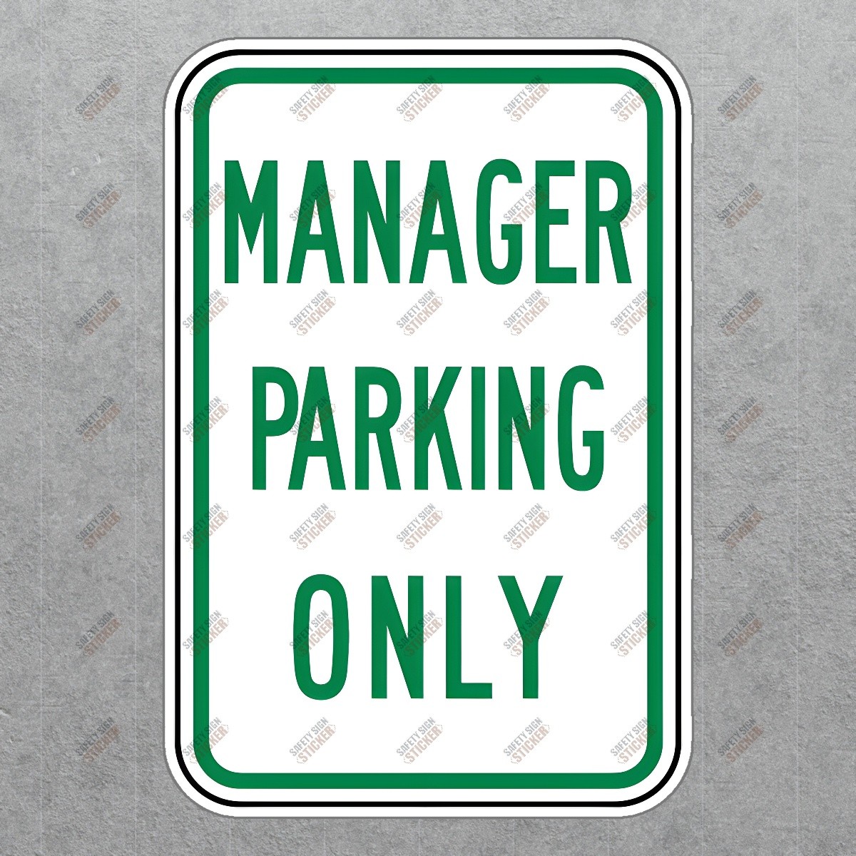 Manager Parking Only Sign Essential Workplace Safety Signage for #214227