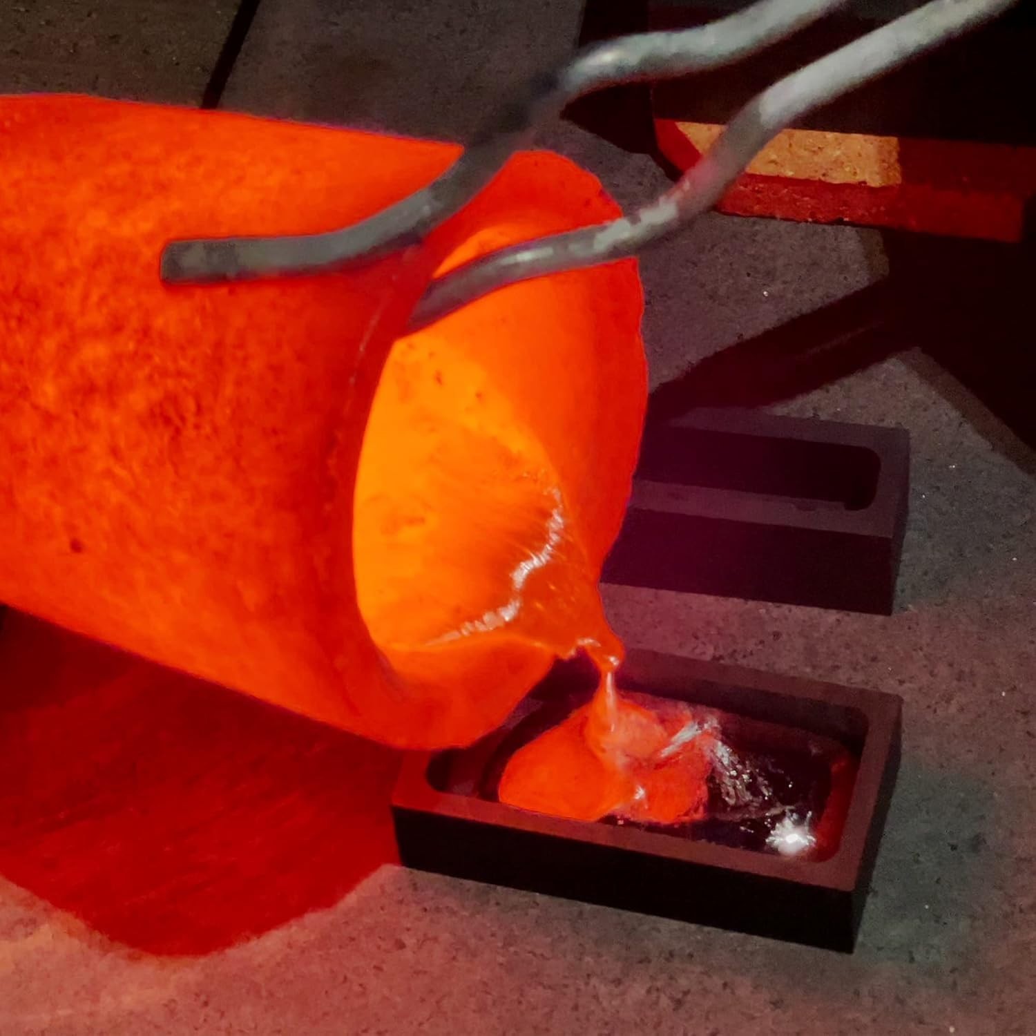 7.5kg Graphite Ingot Mold for Gold Silver Copper Aluminum Casting