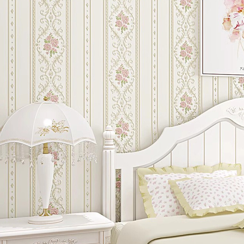 Retro Luxury Wallpaper Deep Embossed Flower Textured Non-woven Wall Decor NEW
