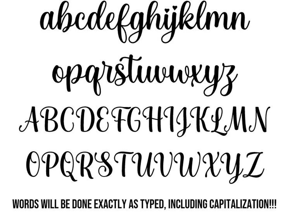Holographic Personalized Cursive Name Decal, Multiple Colors