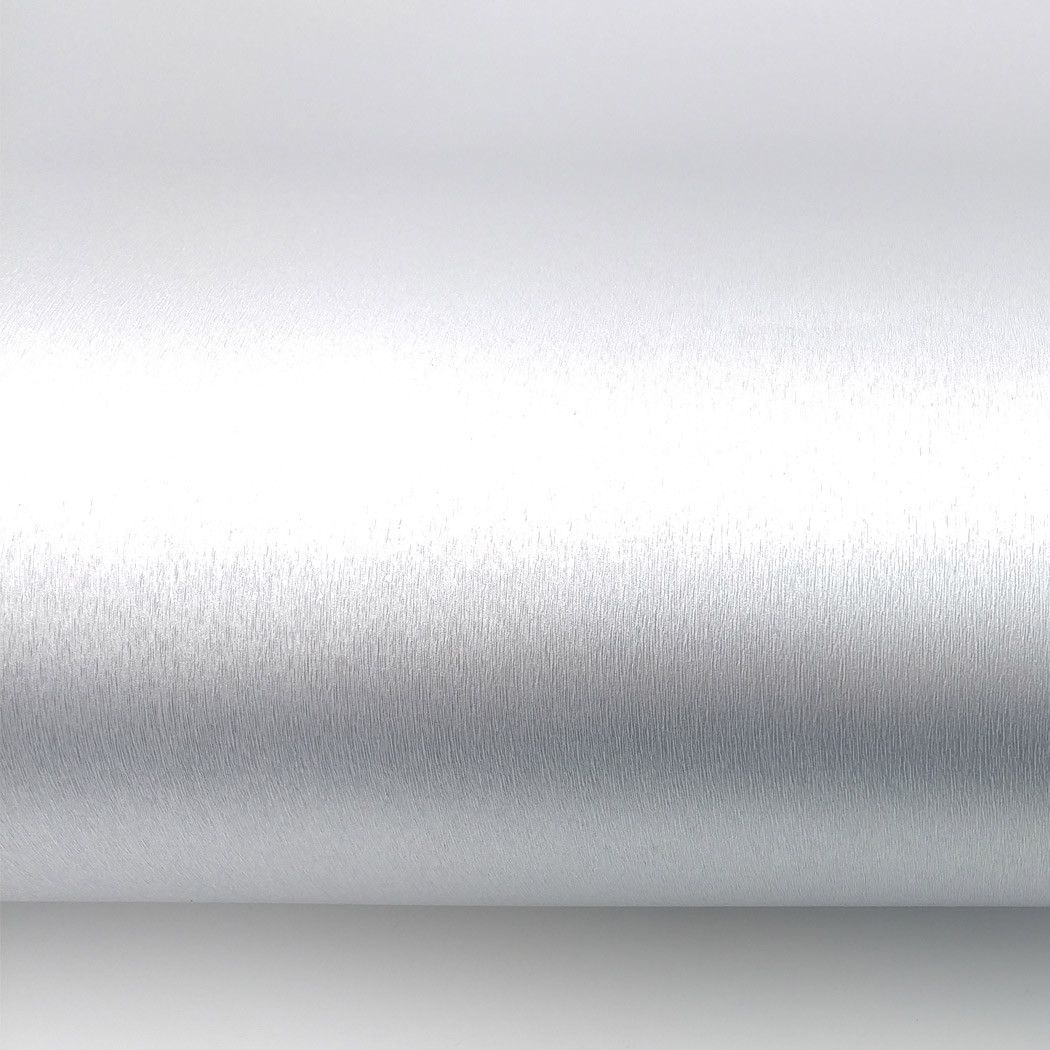 Peel & Stick Brushed Metallic Contact Paper Silver for Cabinet Shelf Liner