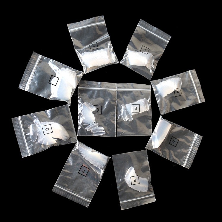 500 transparent natural fake nails