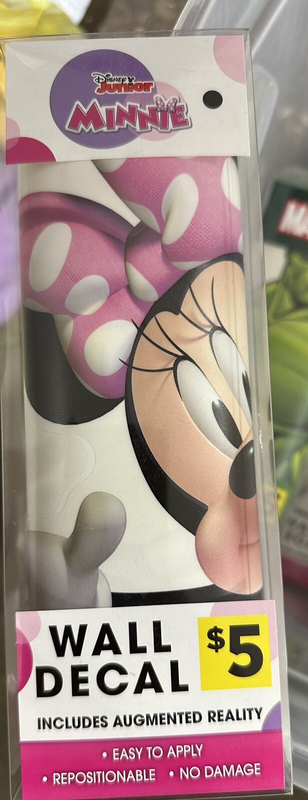 Disney Jr Minnie Mouse Wall Decal 13in X 14in w/Augmented Reality