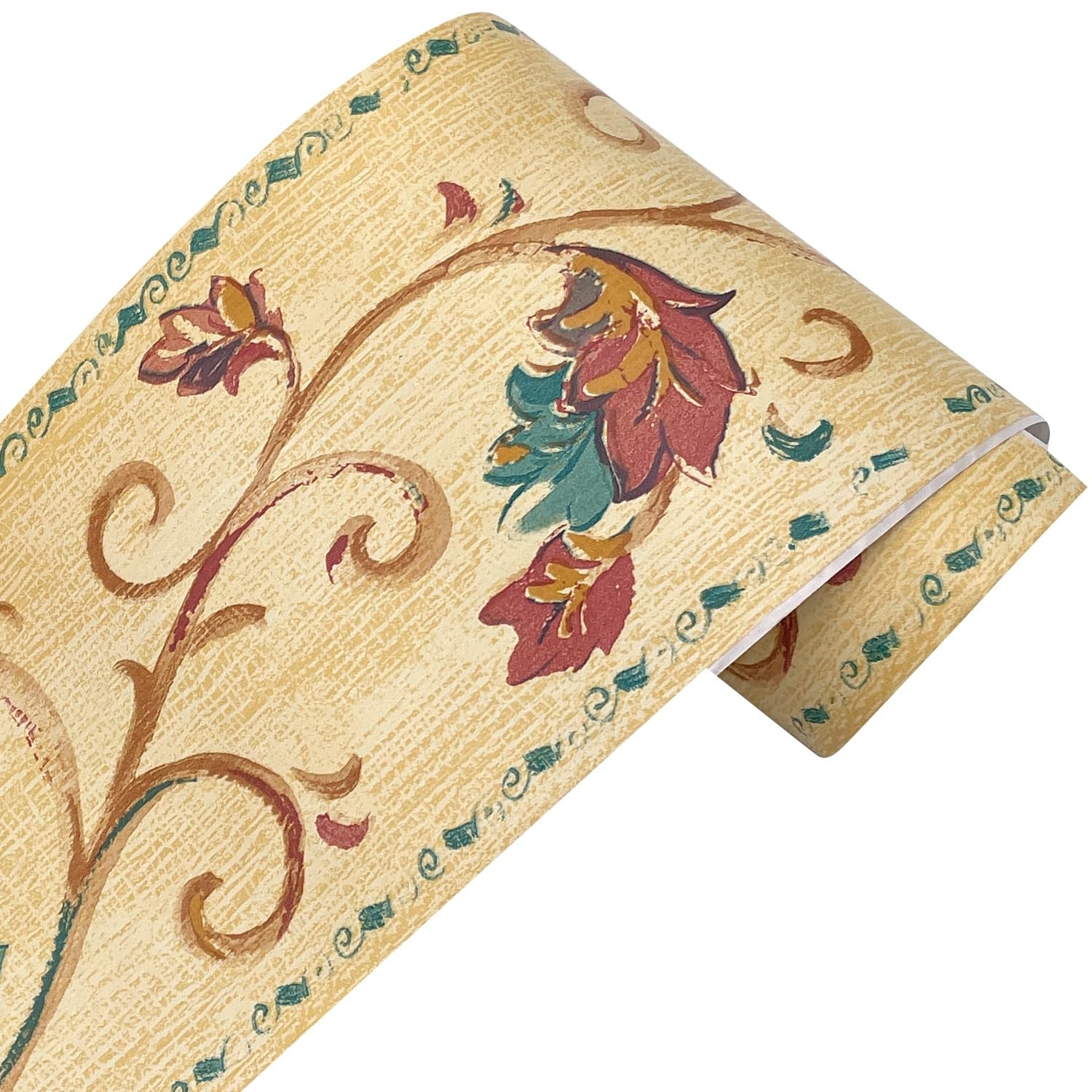 32.8 Feet Wallpaper Border Roll Leaf Peel and Stick Wall Decor Paper Sheet Ba…