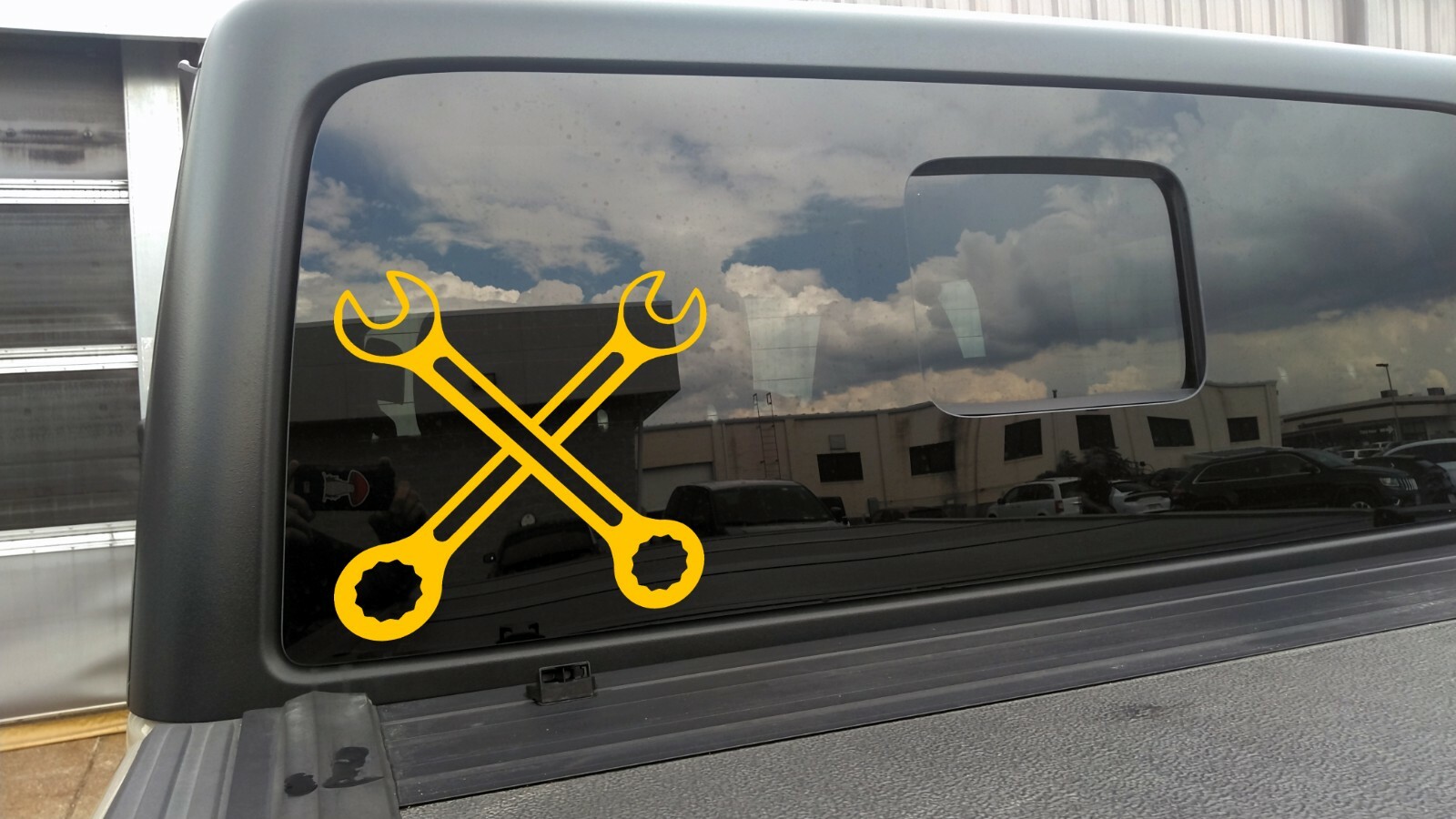 Crossed Wrenches Vinyl Decal | Auto Car Motorcycle Mechanic | Die Cut Sticker