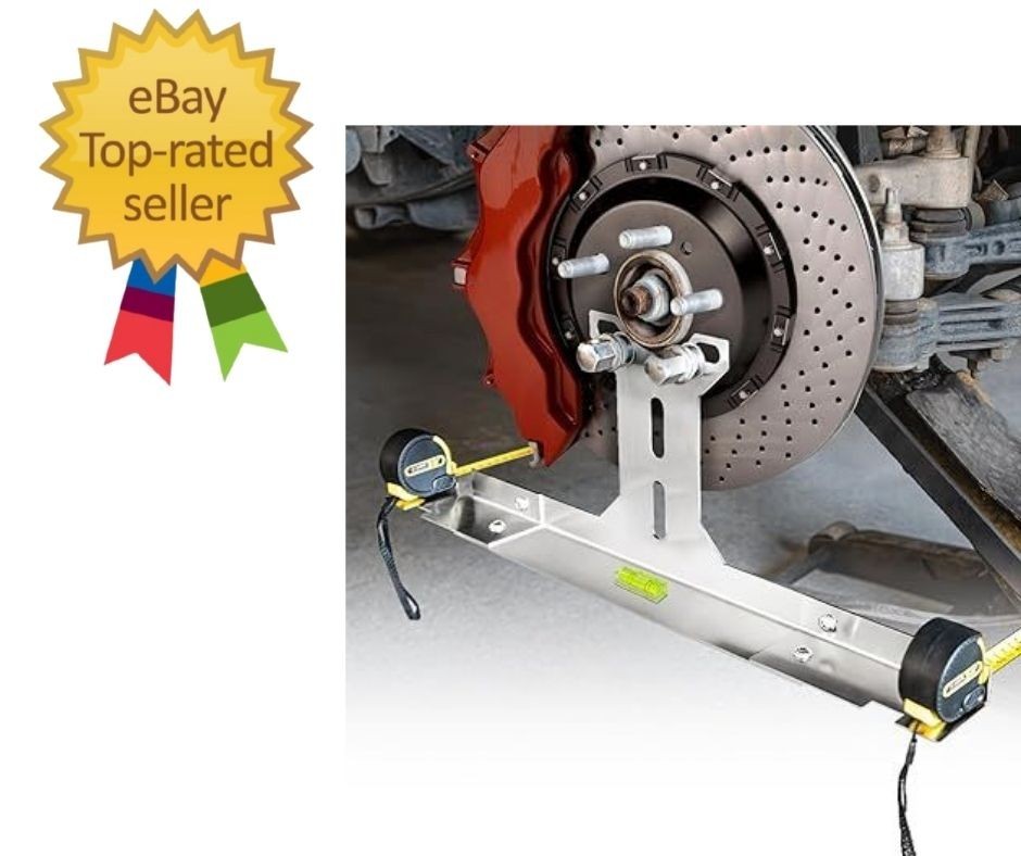 Upgraded Heavy Duty Wheel Alignment Tool Kit with Tape Measures, Stainless Steel