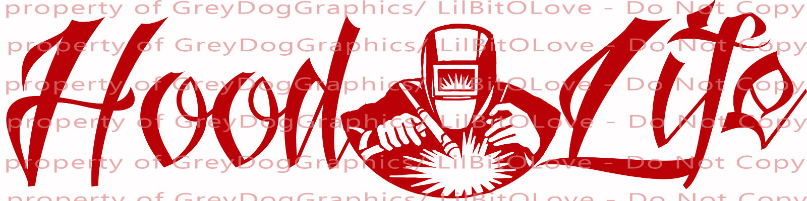 Hood Life Script Welding Vinyl Decal 22.5 x 5.6" Welder Weld Tig Mig Sticker Car