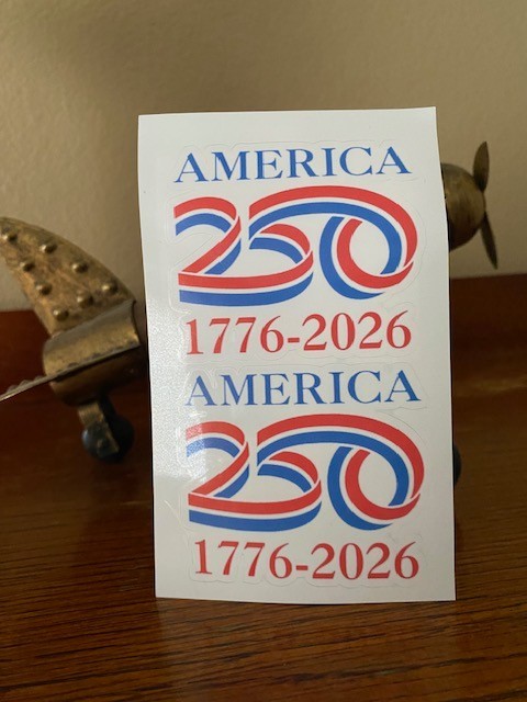 Americas 250th Birthday Vinyl Decal Durable Sticker Celebrating America 2 pack