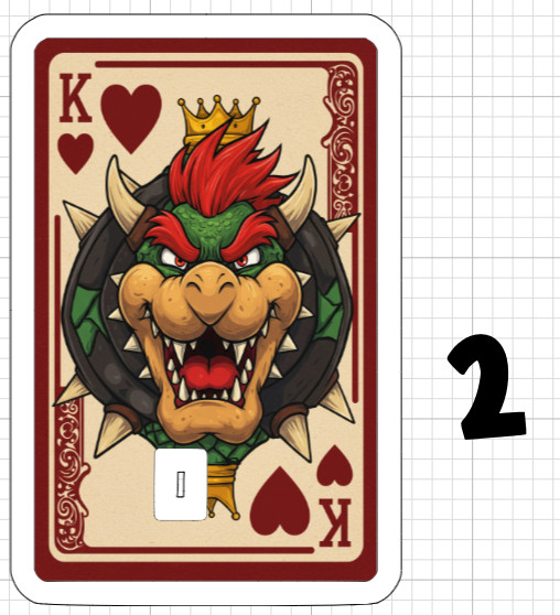 Super Mario Princess Peach Bowser Credit Debit ATM Card Skin Sticker King Koopa