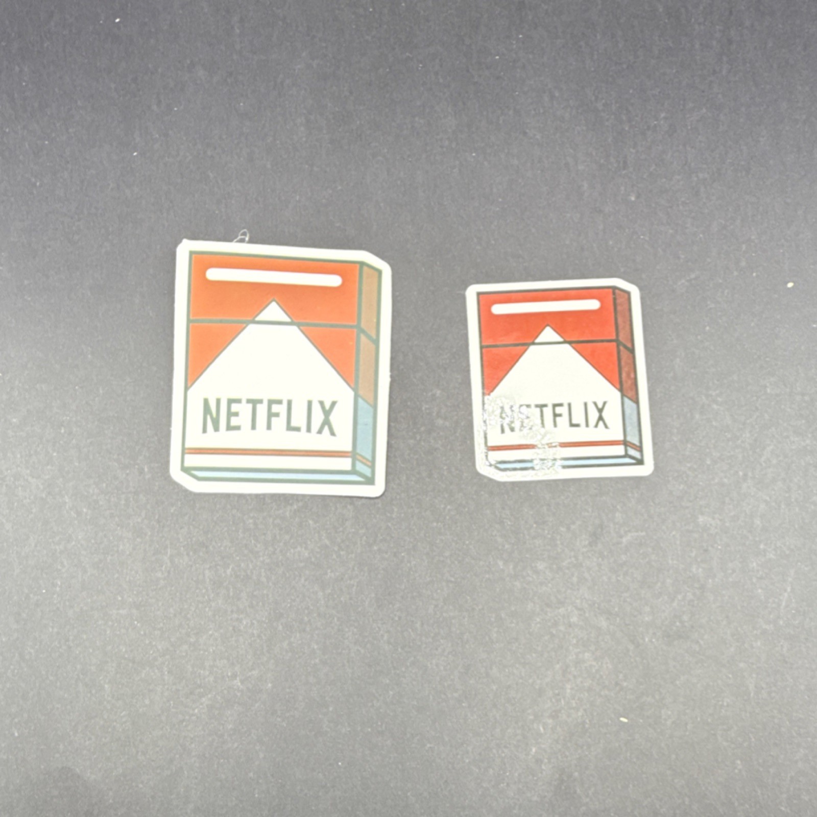 Netflix Red White Black Vinyl Sticker Rectangle Logo Self-Adhesive for Wall Lap…
