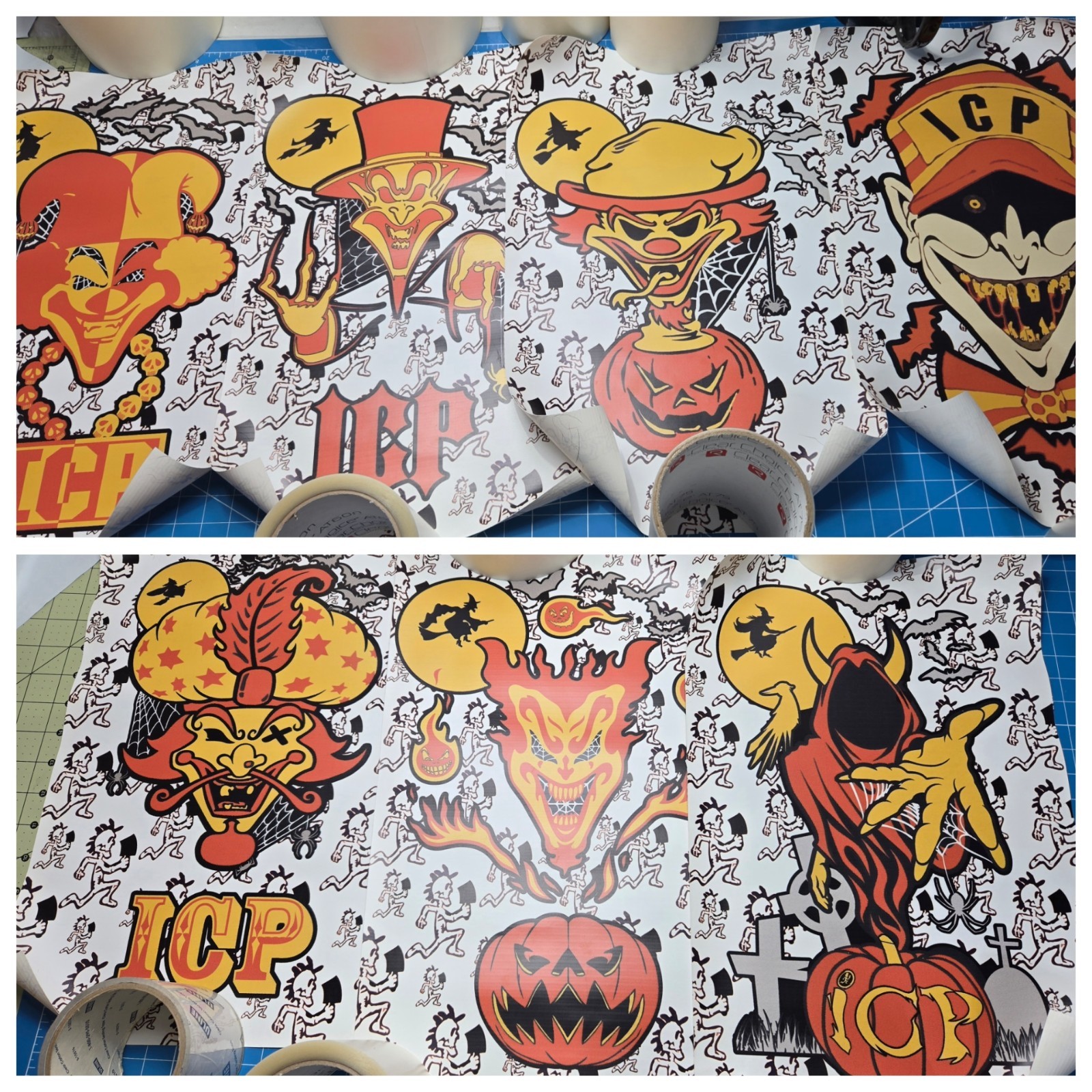 HALLOWICKED HEAVY CANVAS POSTER LOT icp insane clown posse twiztid rare 2 DOPE