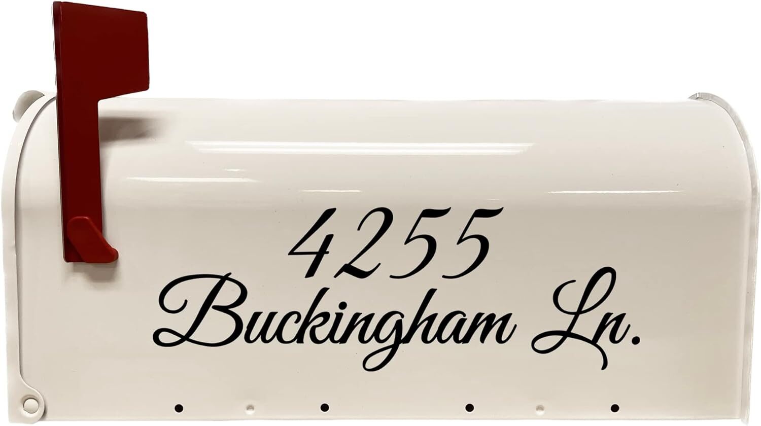 Mailbox Decals Custom Street Name and Address Set of Two Decals – CMB7