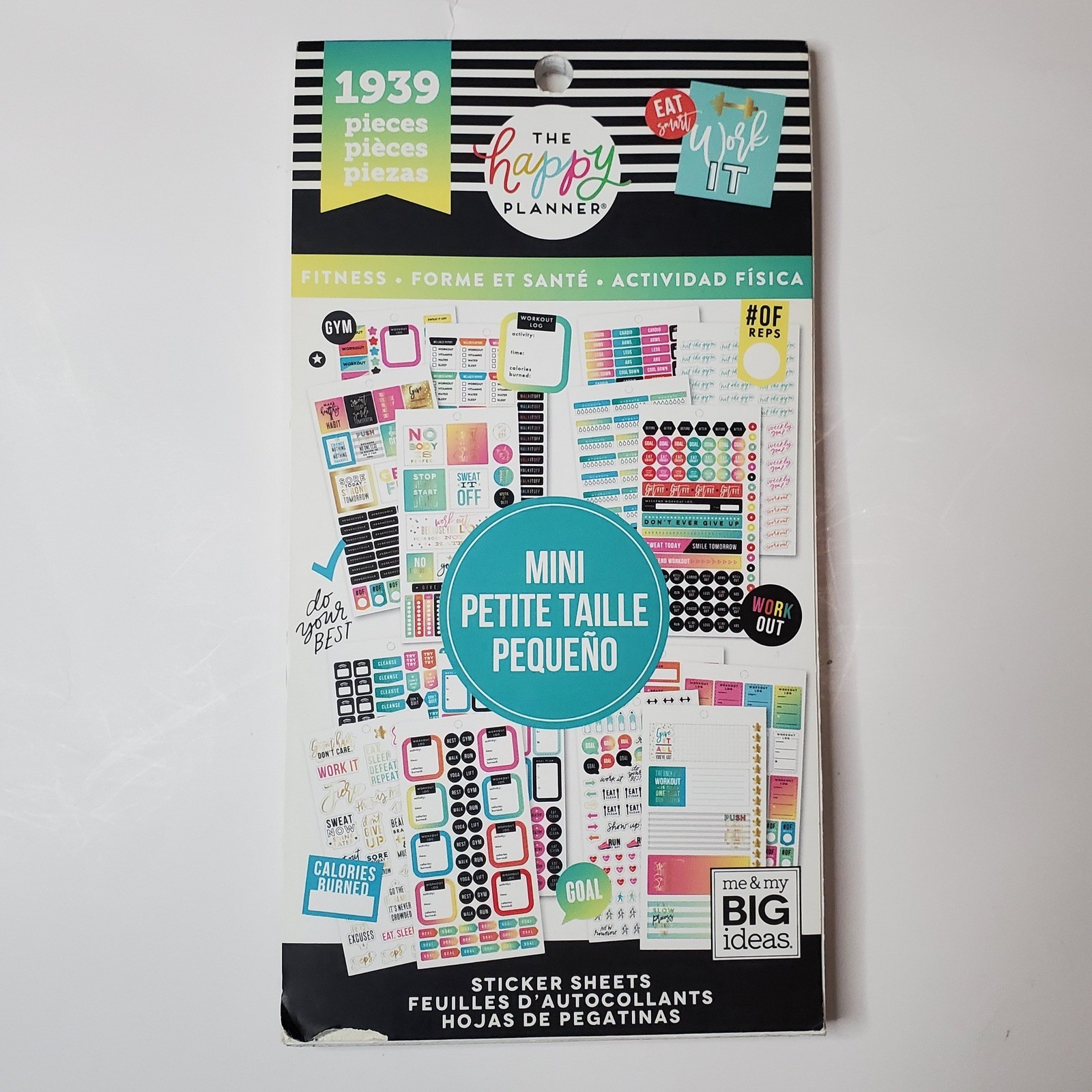 The Happy Planner Mini Fitness Sticker Value Pack 1939 Pieces PPSV-36-3048