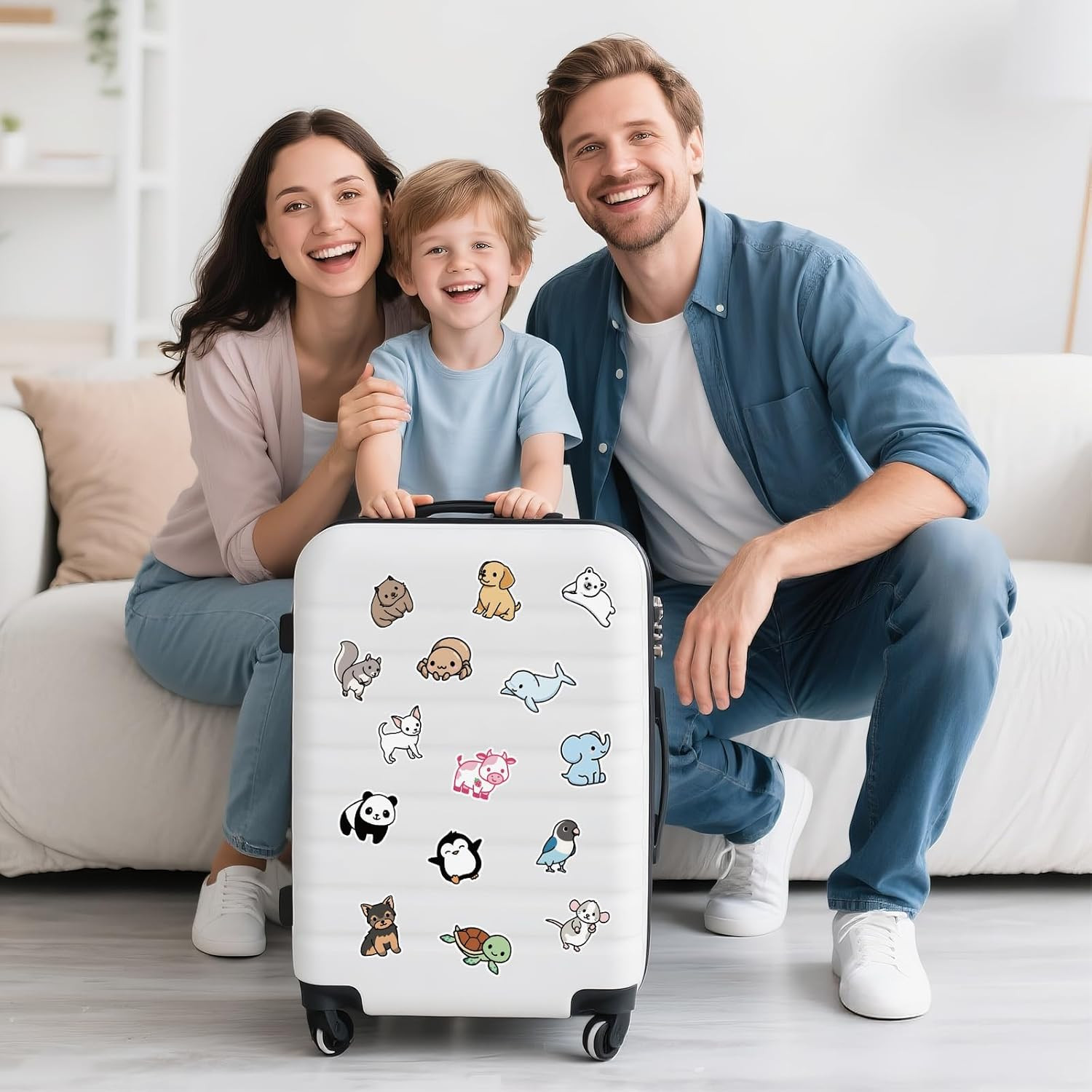 200Pcs Animal Stickers Assorted Waterproof Vinyl Decals for Kids and Toddlers