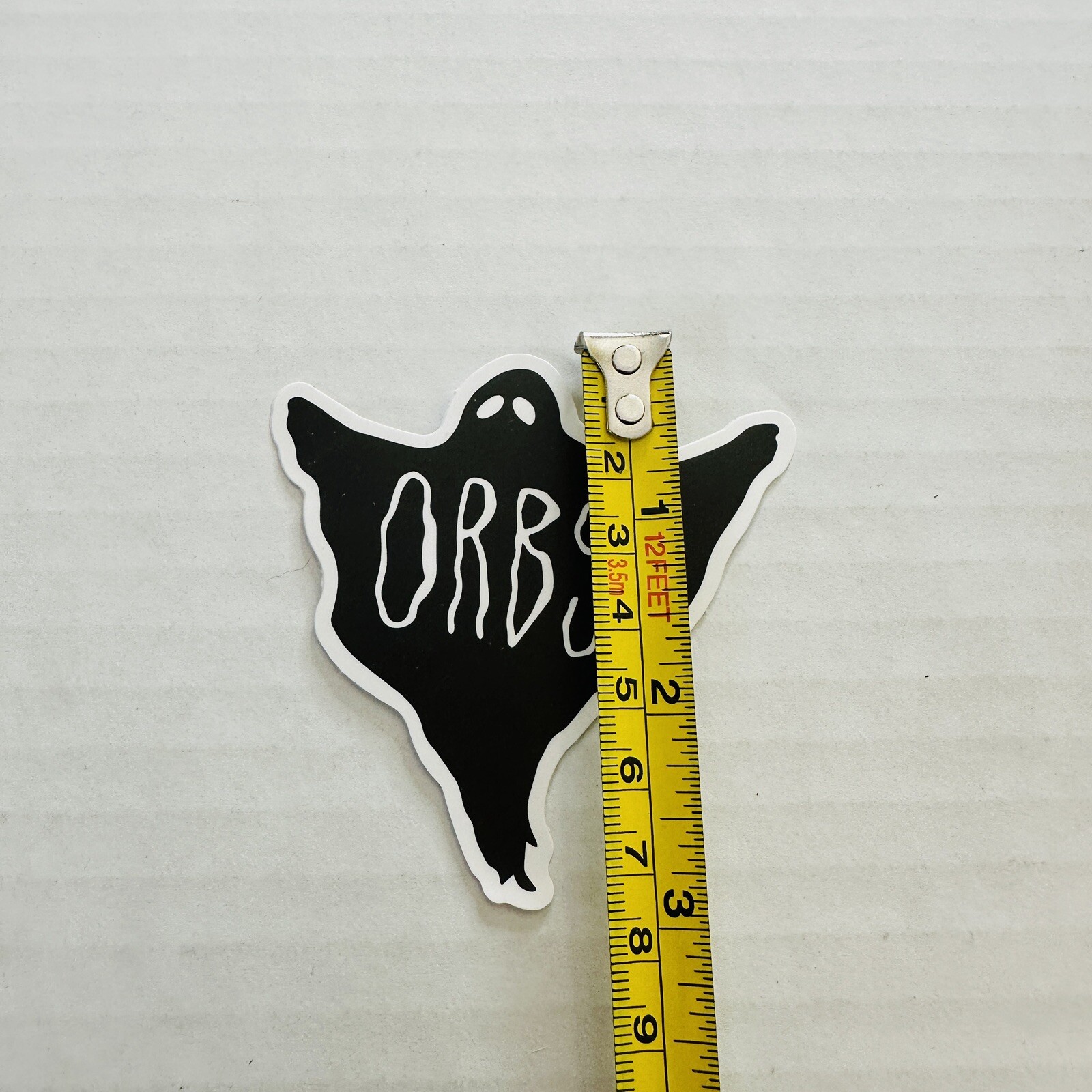 Orbs Ghost Decal Sticker Black White Skateboard Travel Mug Laptop Locker More 3”