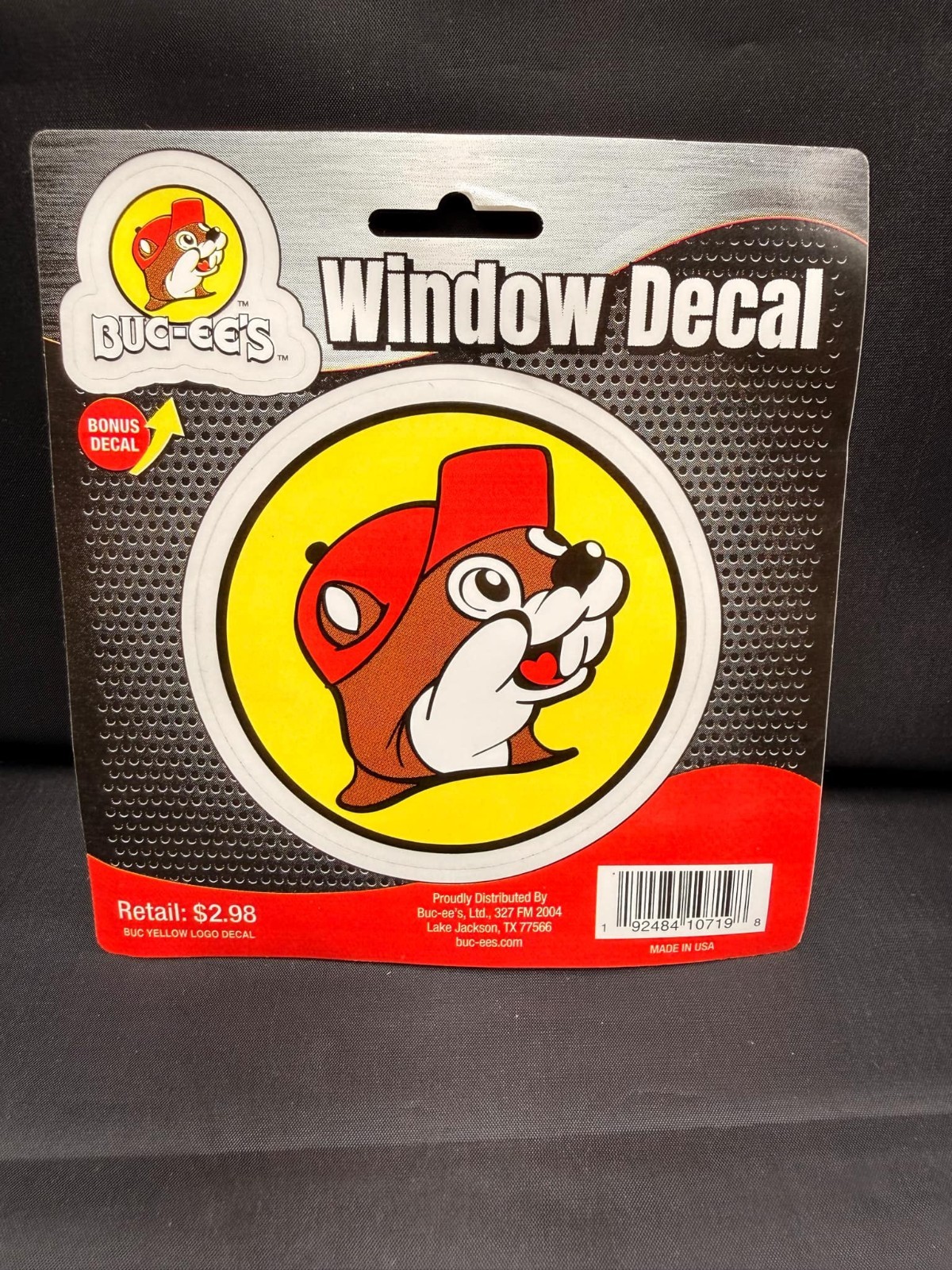 BUC-EE'S BUC EES 4 INCH WINDOW DECAL + BONUS DECAL