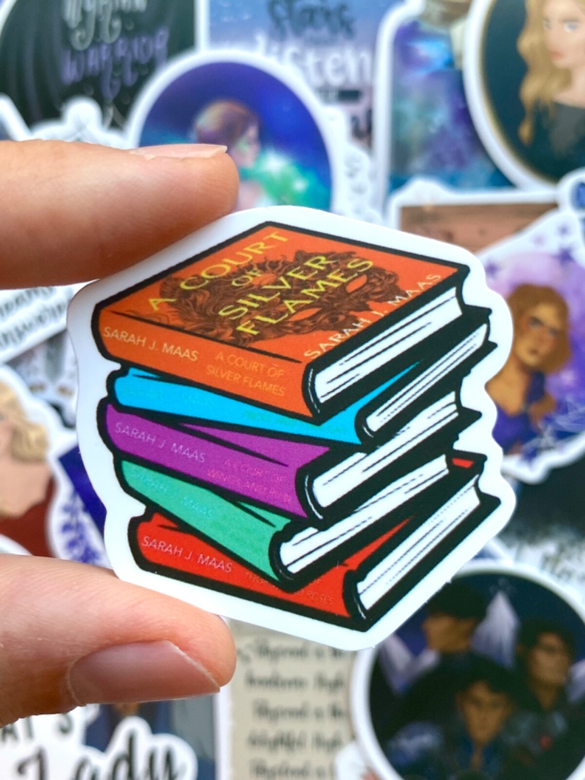 5-60 pcs Acotar Stickers, Gothic Bookish Reading Thorns and Roses Vinyl Decals