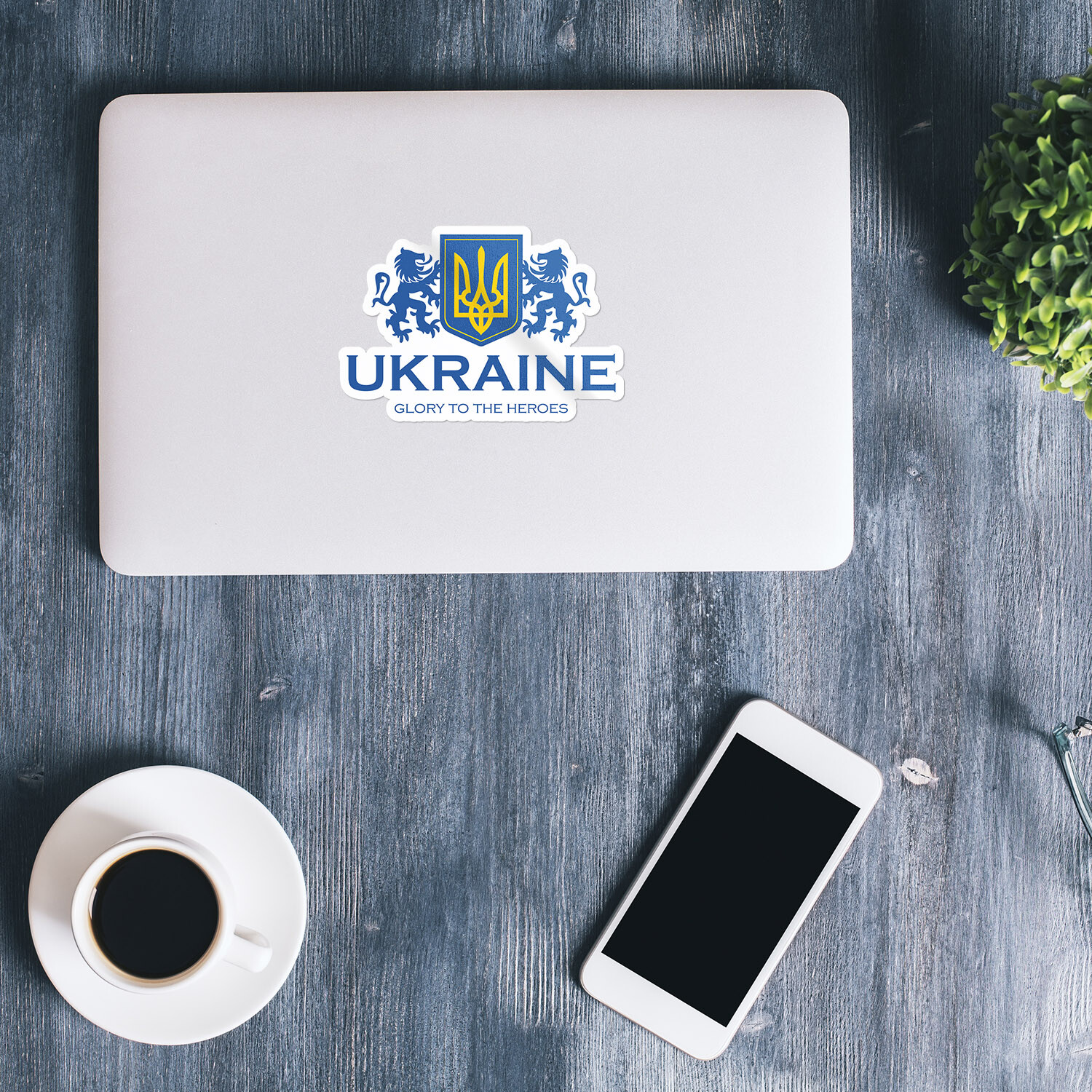 Ukraine Glory To The Heroes Car Bumper Vinyl Sticker Decal