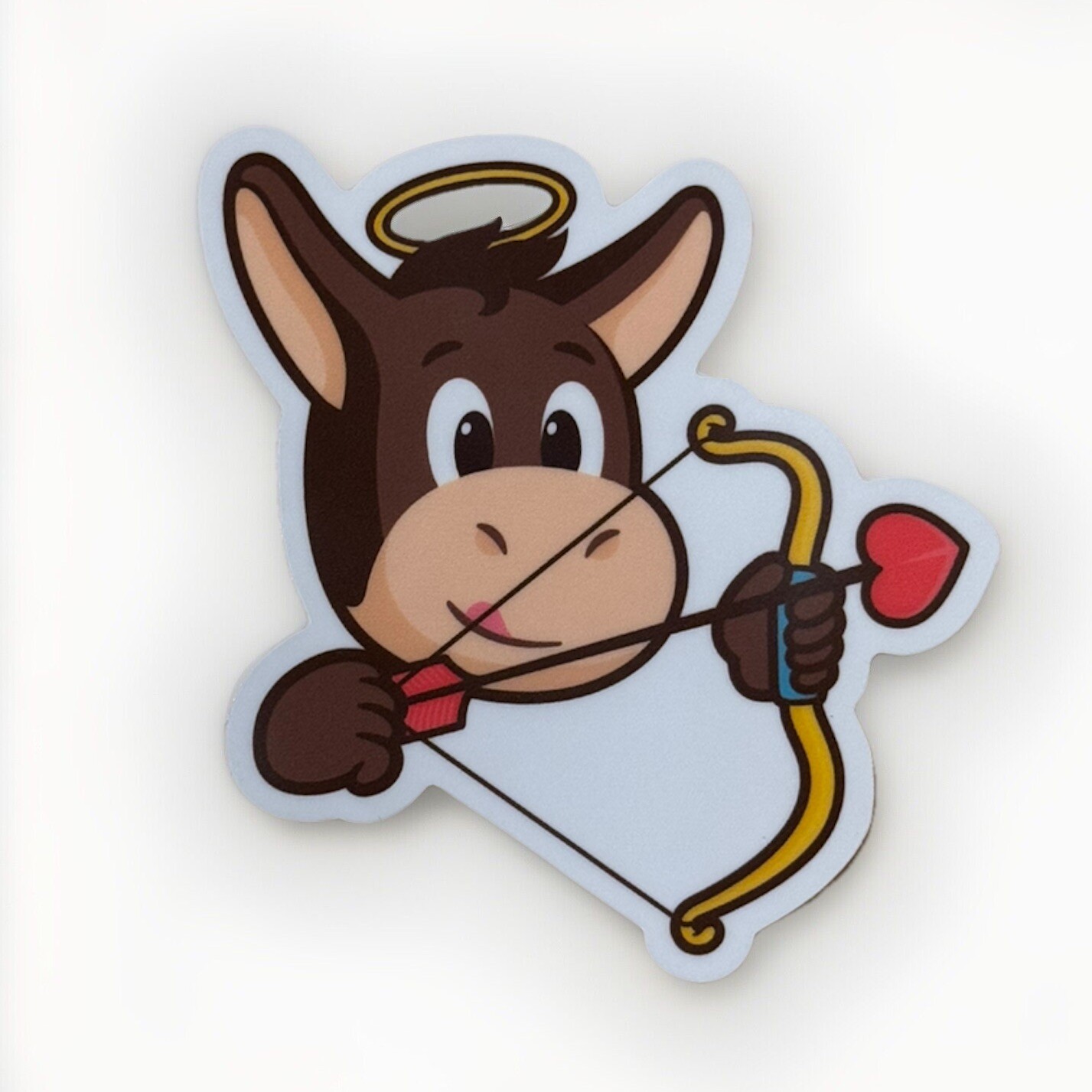 3” STICKERMULE CUPID VALENTINES DAY BOW ARROW LOGO DIECUT DECAL STICKER KICK ASS