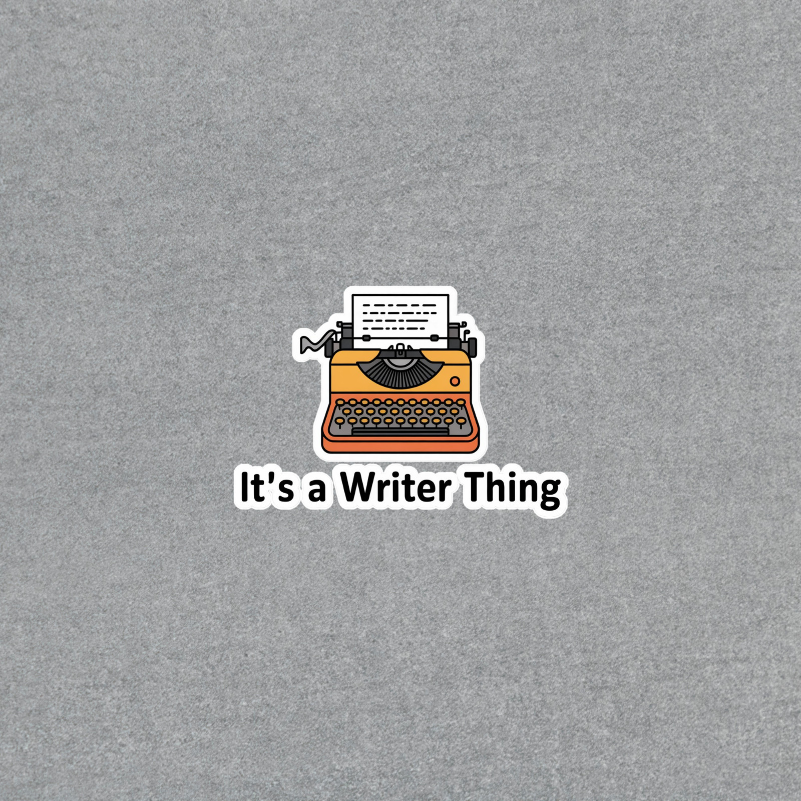 Vintage Typewriter Sticker for Writers and Creatives #6728